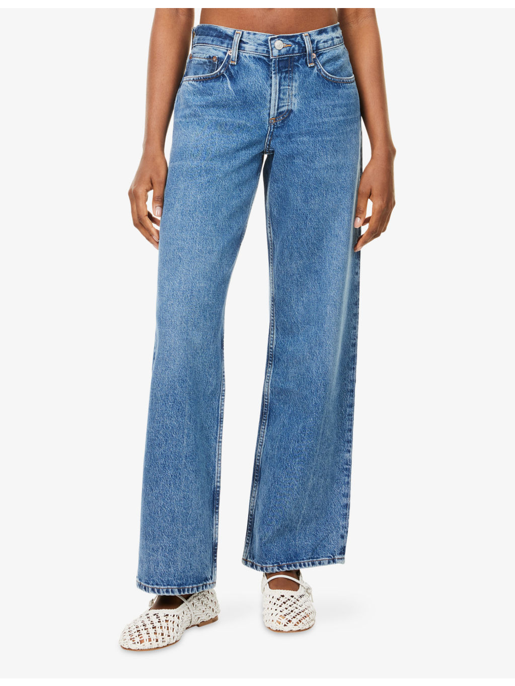 Low-Rise Loose-Fit Denim Jeans - 3
