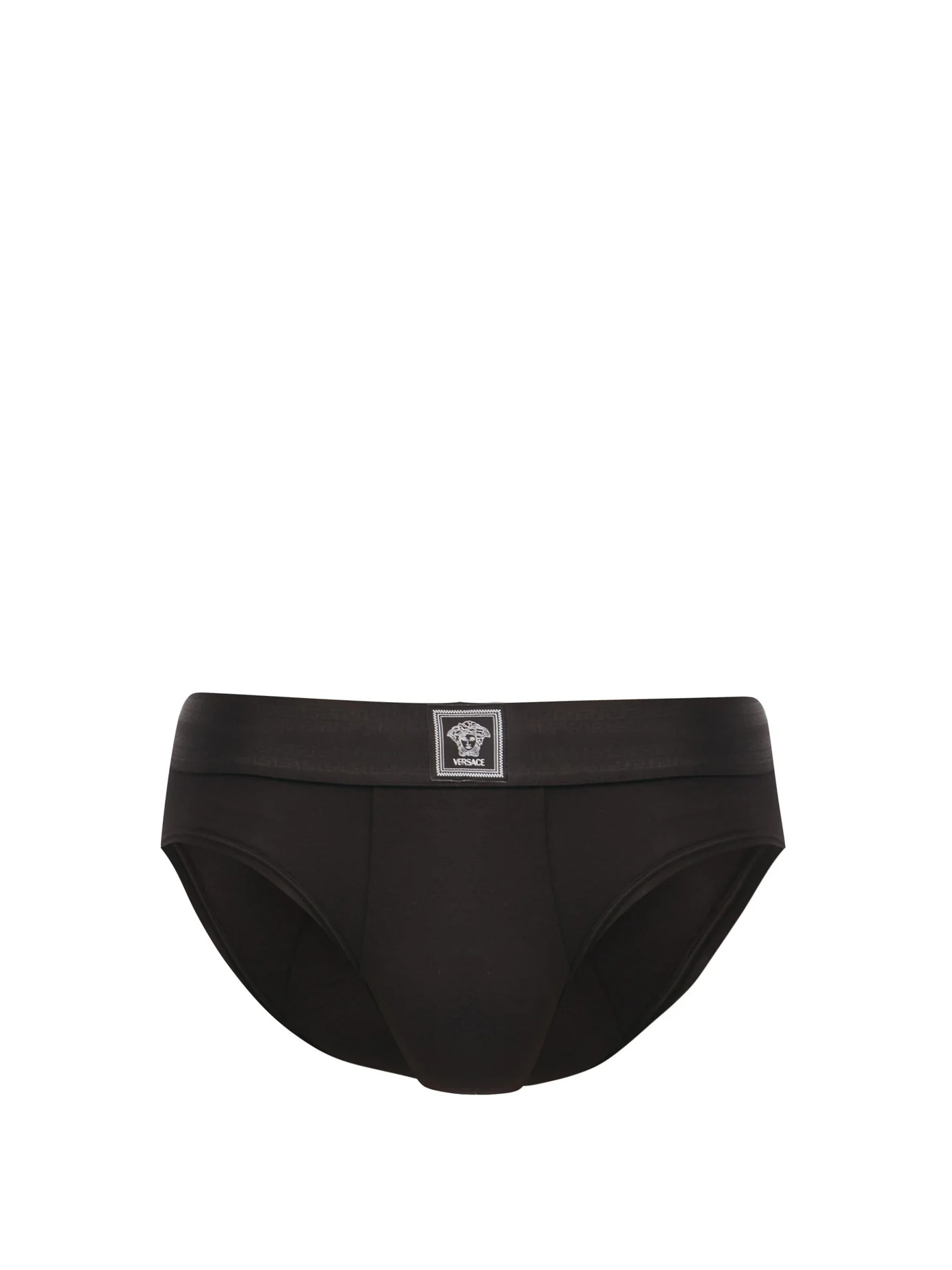 Logo-jacquard modal-blend jersey briefs - 1