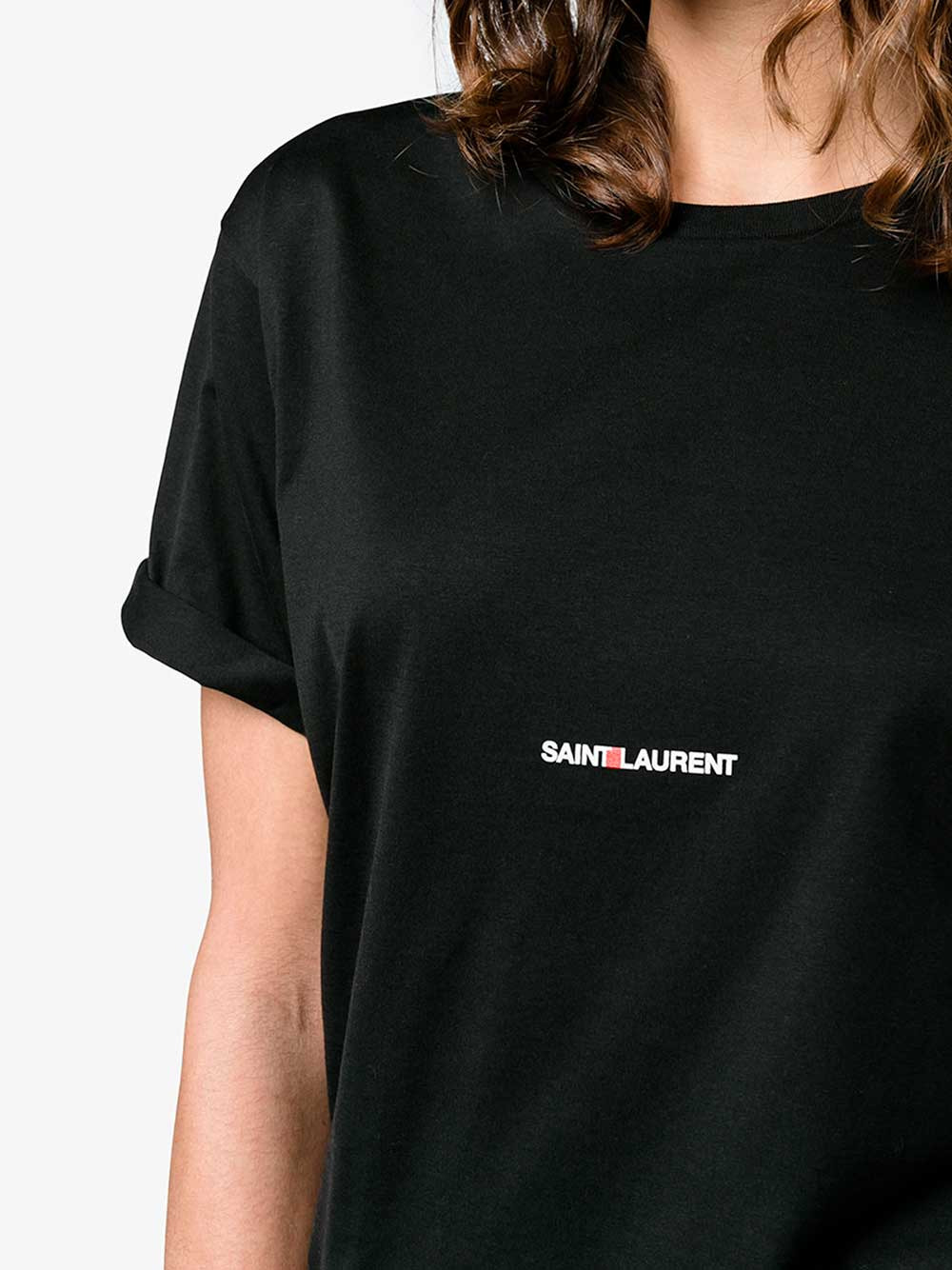Saint Laurent Paris Women T-Shirt Stampa Logo - 4