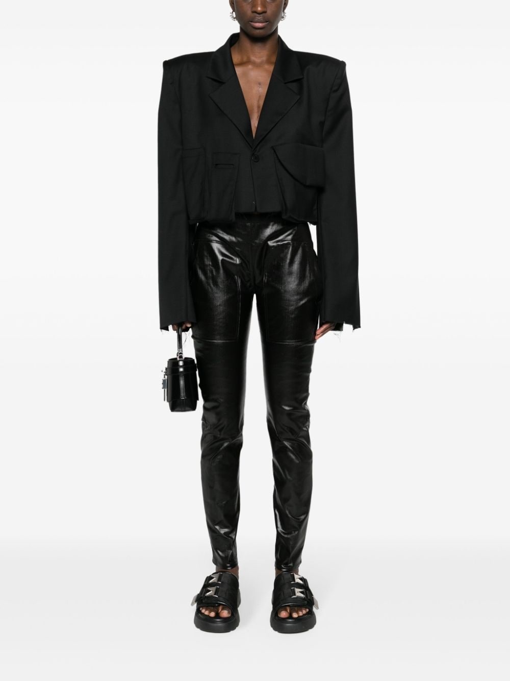 elasticated-waist leggings - 2