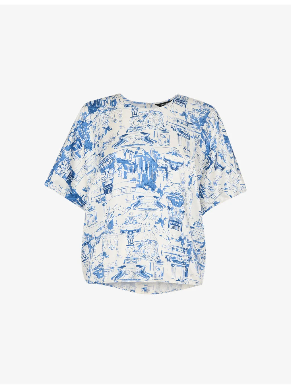 Rome-Print Regular-Fit Woven Blouse - 1