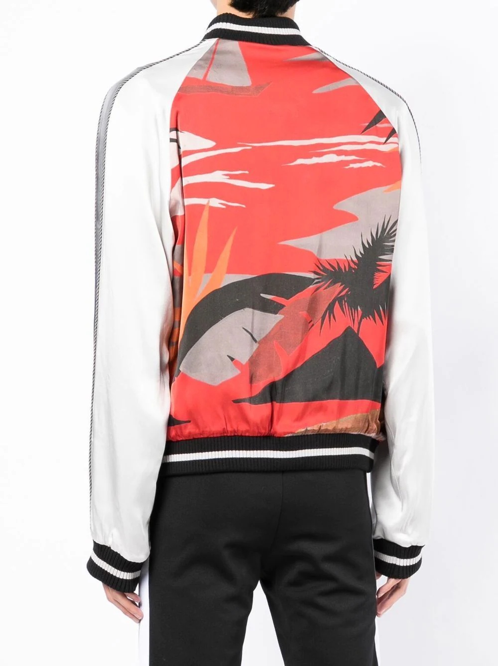 palm tree-print bomber jacket - 4