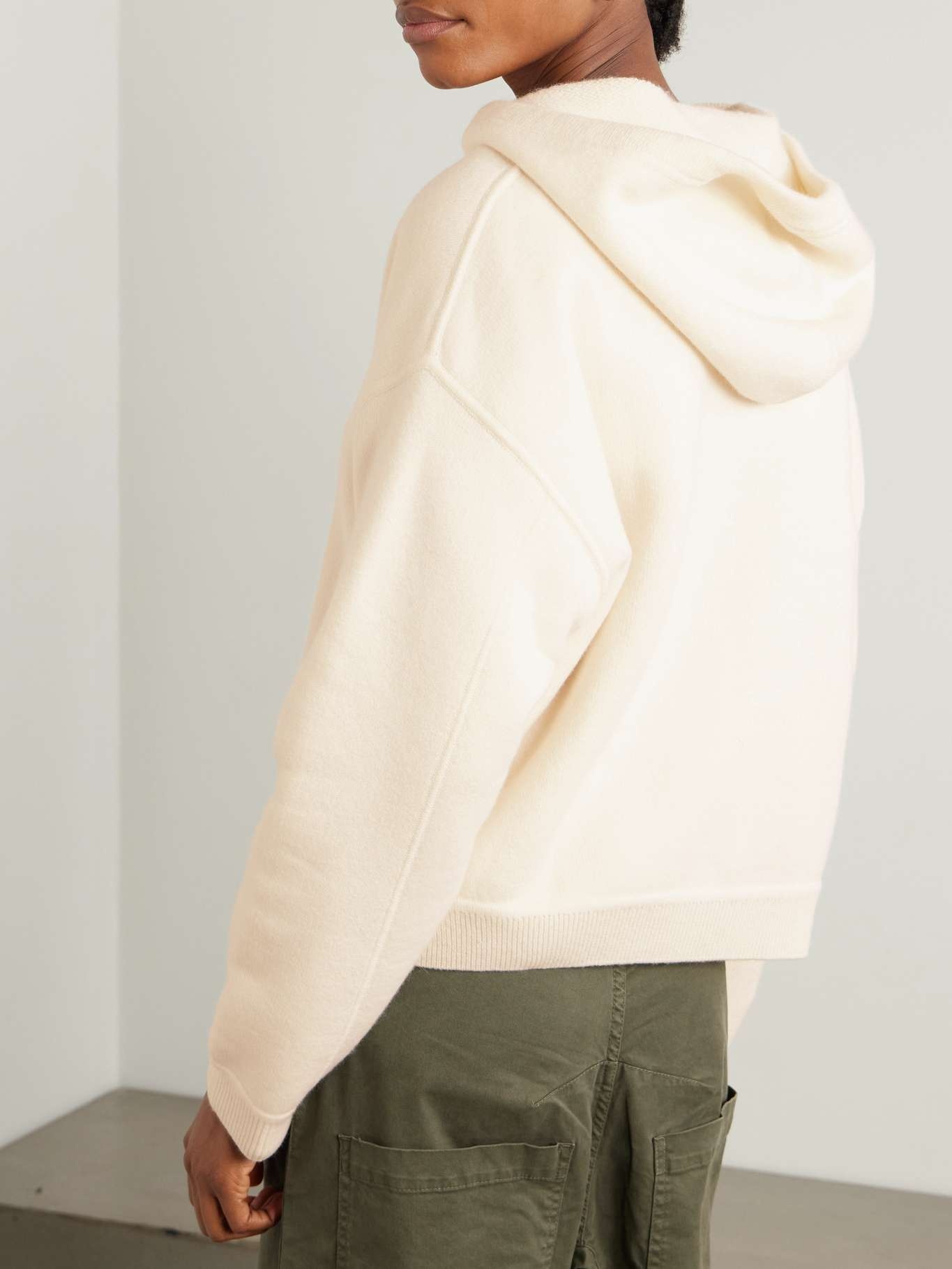 Sarla cashmere hoodie Ivory - 4