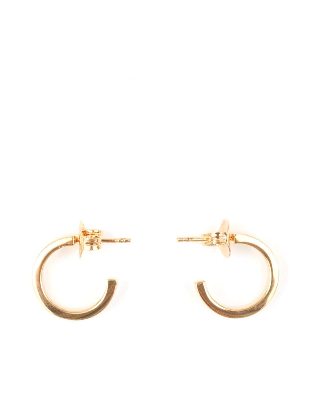 numeric minimal hoop earrings - 2