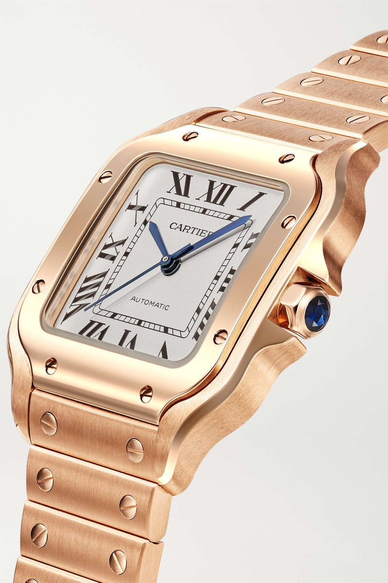 Santos de Cartier Automatic 35mm medium 18-karat rose gold watch 3