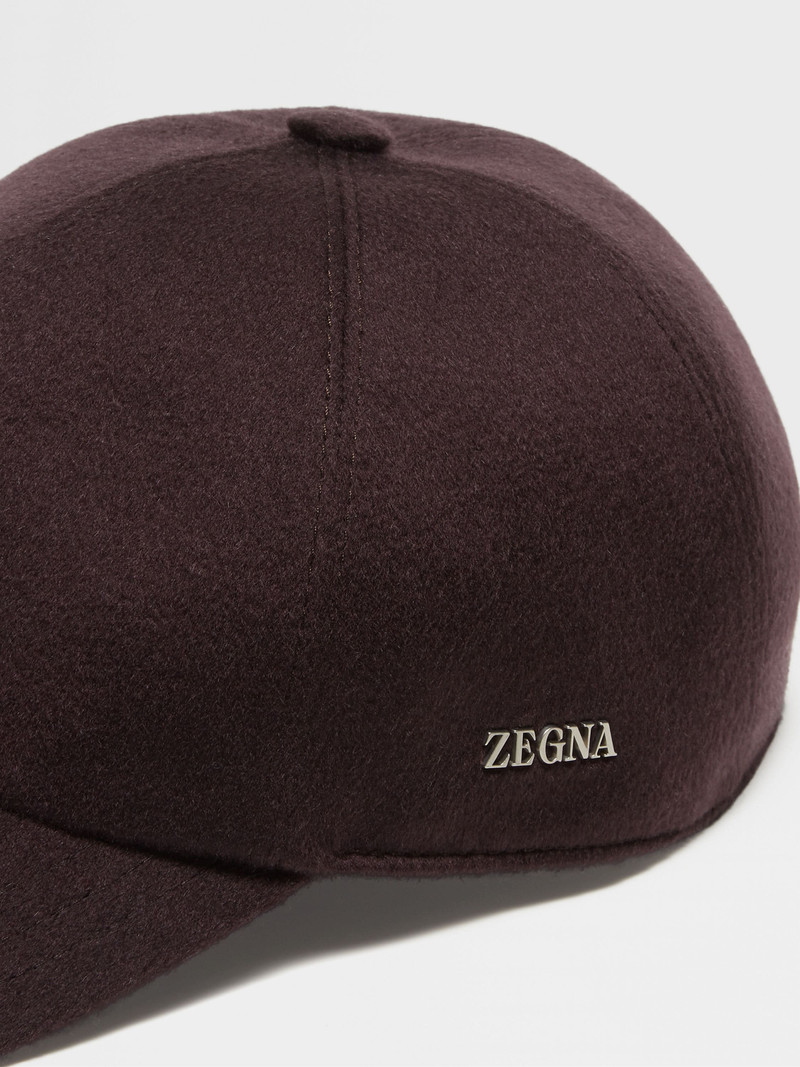 ZEGNA BURGUNDY OASI CASHMERE BASEBALL CAP outlook