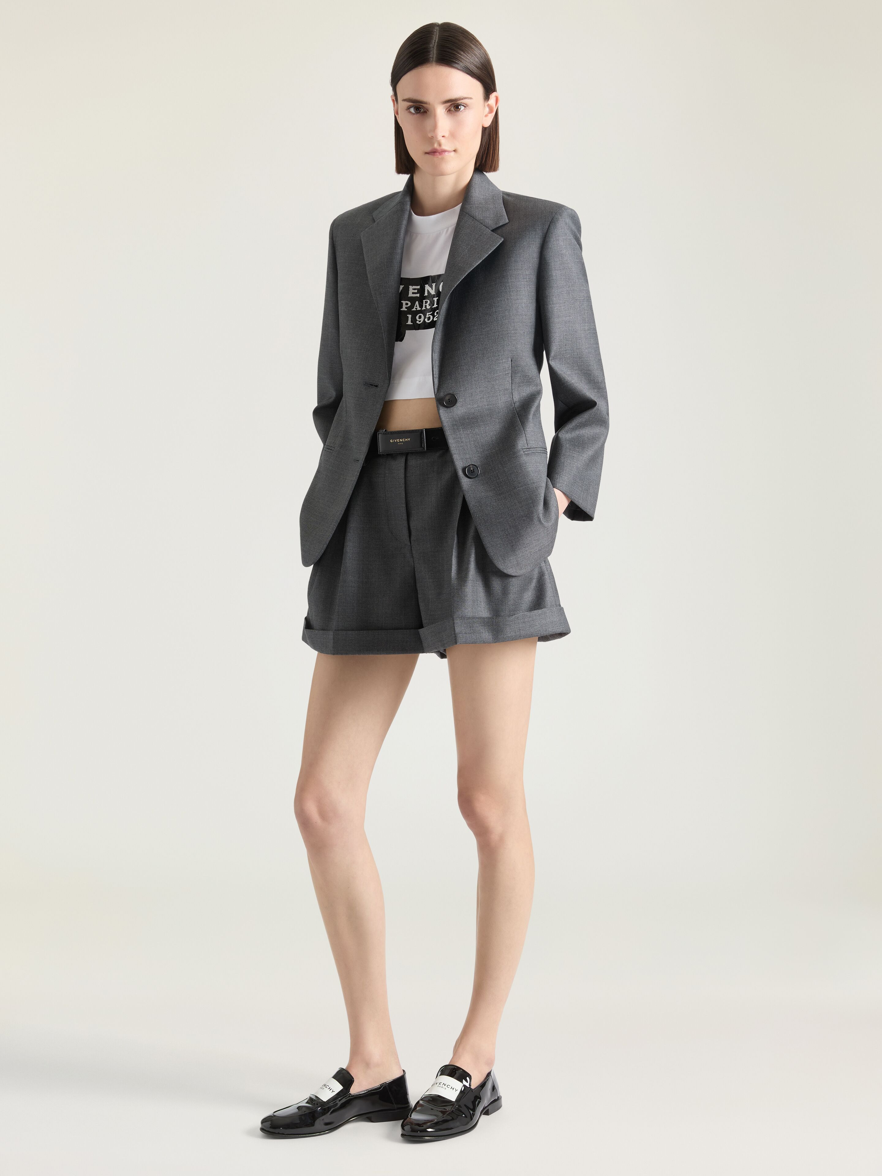 DOUBLE PLEAT SHORTS IN WOOL - 3