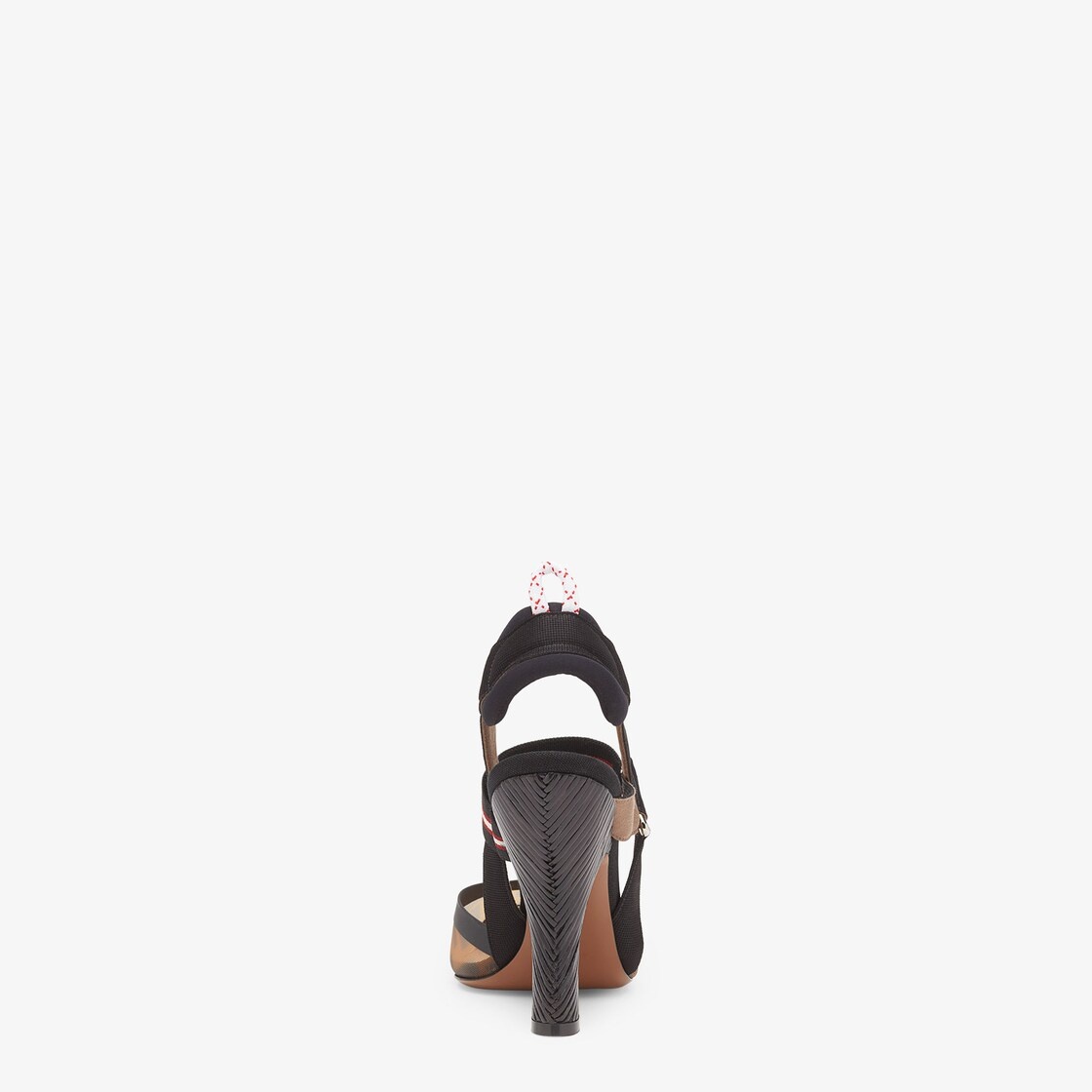 Multicolor tech mesh high-heeled slingbacks - 3