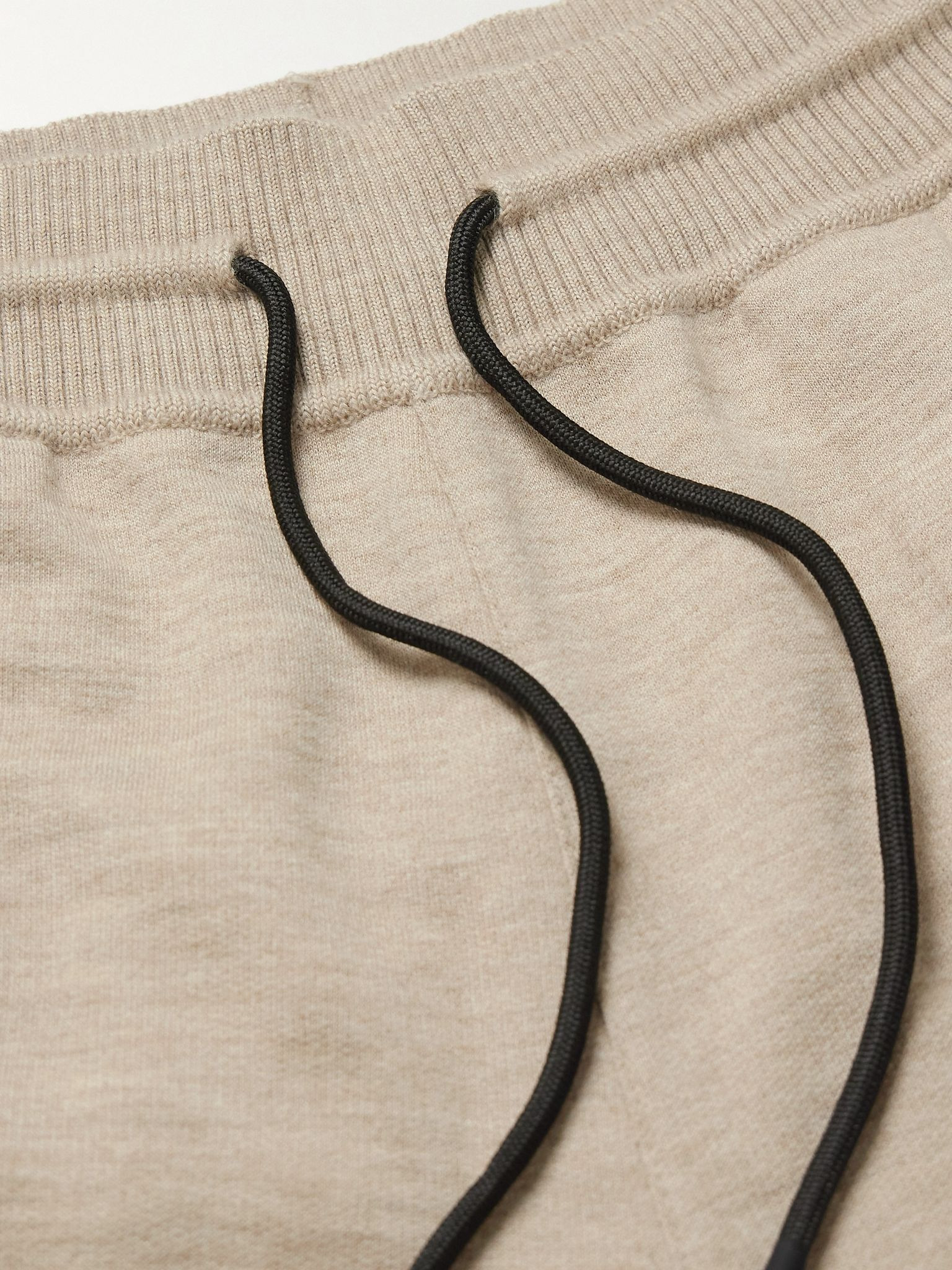 Tapered Cashmere-Jersey Sweatpants Beige - 4