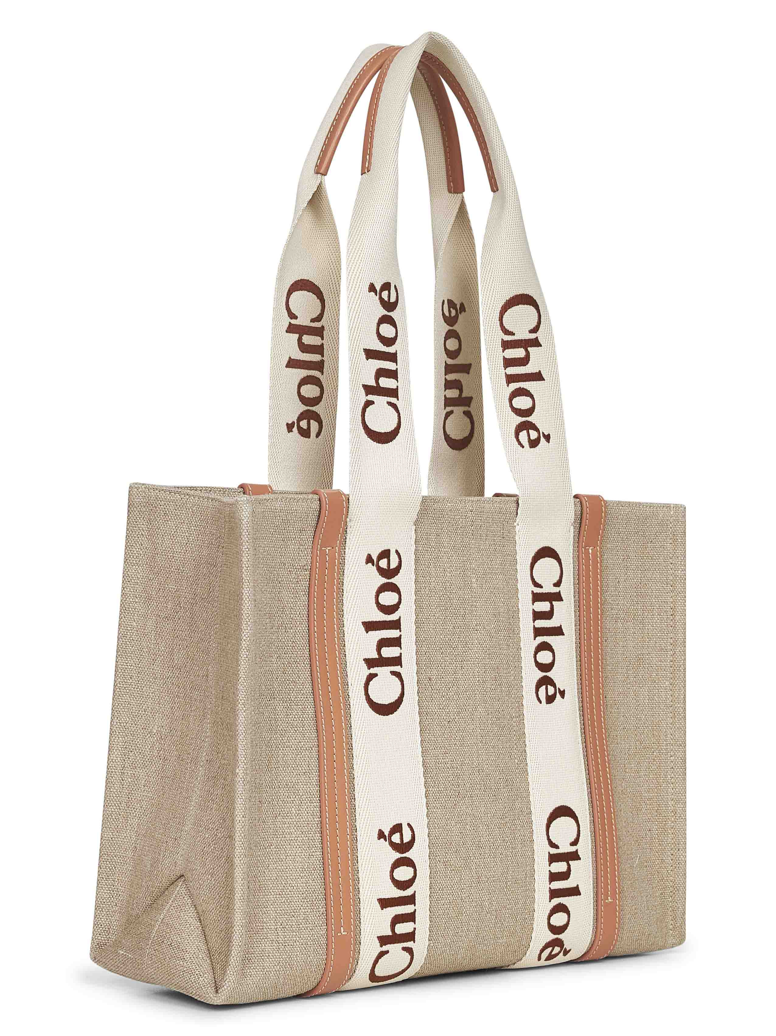 Chloé Women Beige Woody Tote Bag - 2