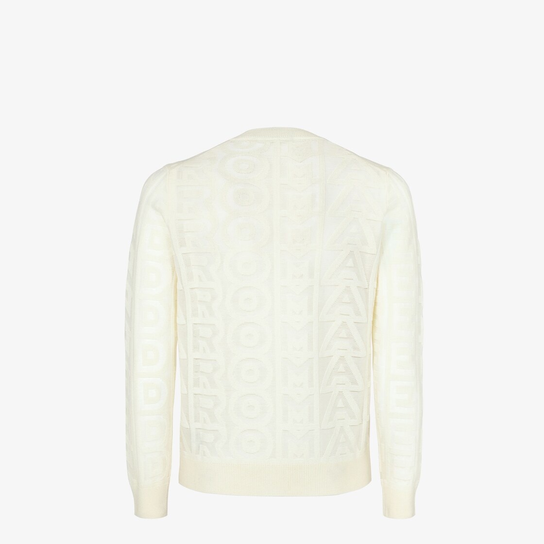 White wool and nylon Fendi Roma Capsule sweater - 2