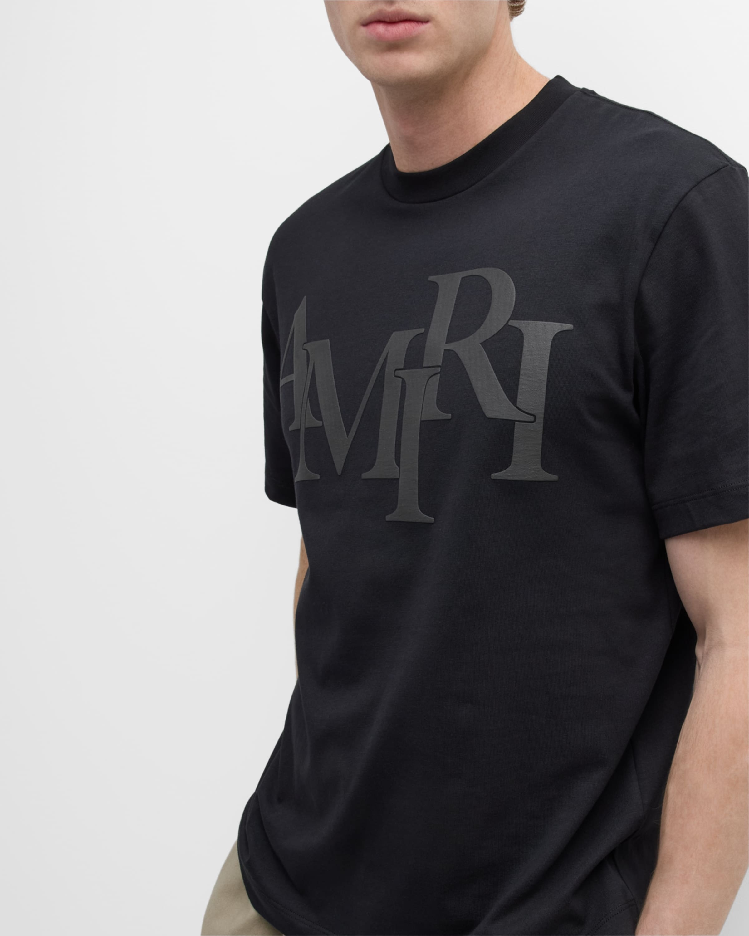 Men's Staggered Logo T-Shirt - 4