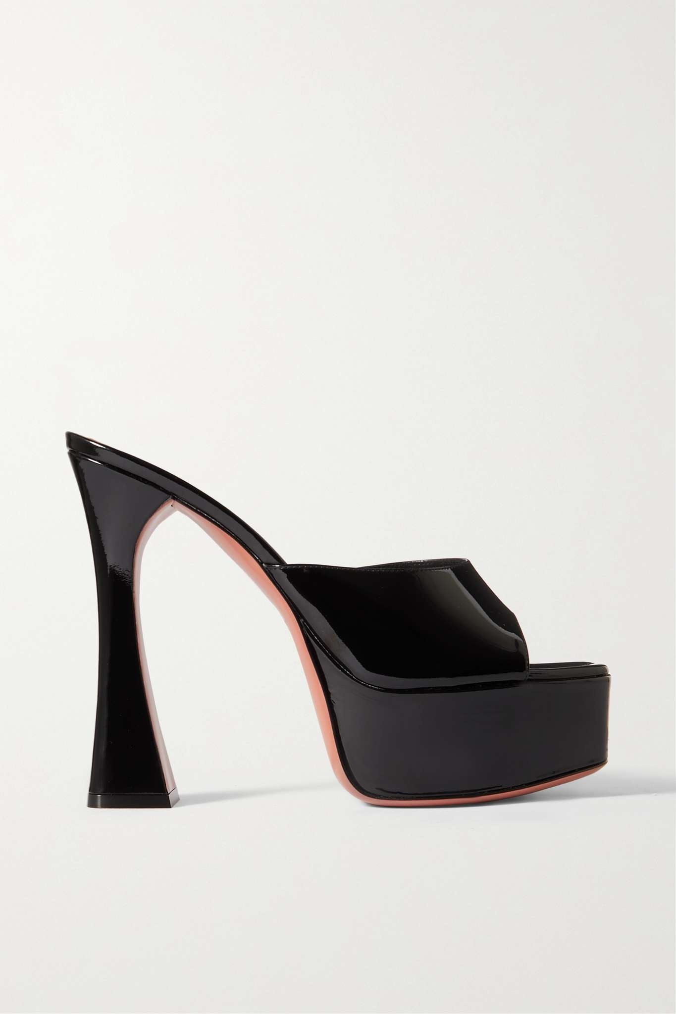 Dalida patent-leather platform sandals - 1