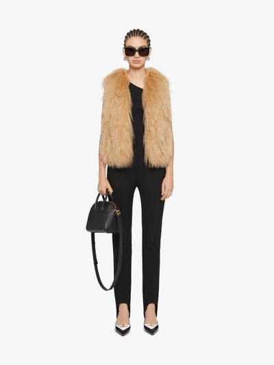 Givenchy SLEEVELESS JACKET IN FUR outlook