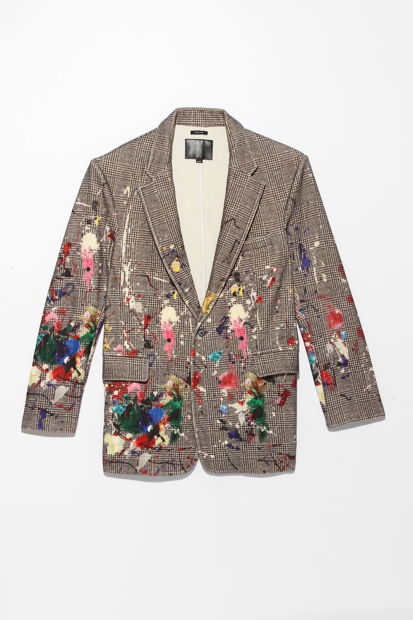 PAINT SPLATTER RAGGED BLAZER - PRINCE OF WALES - 5