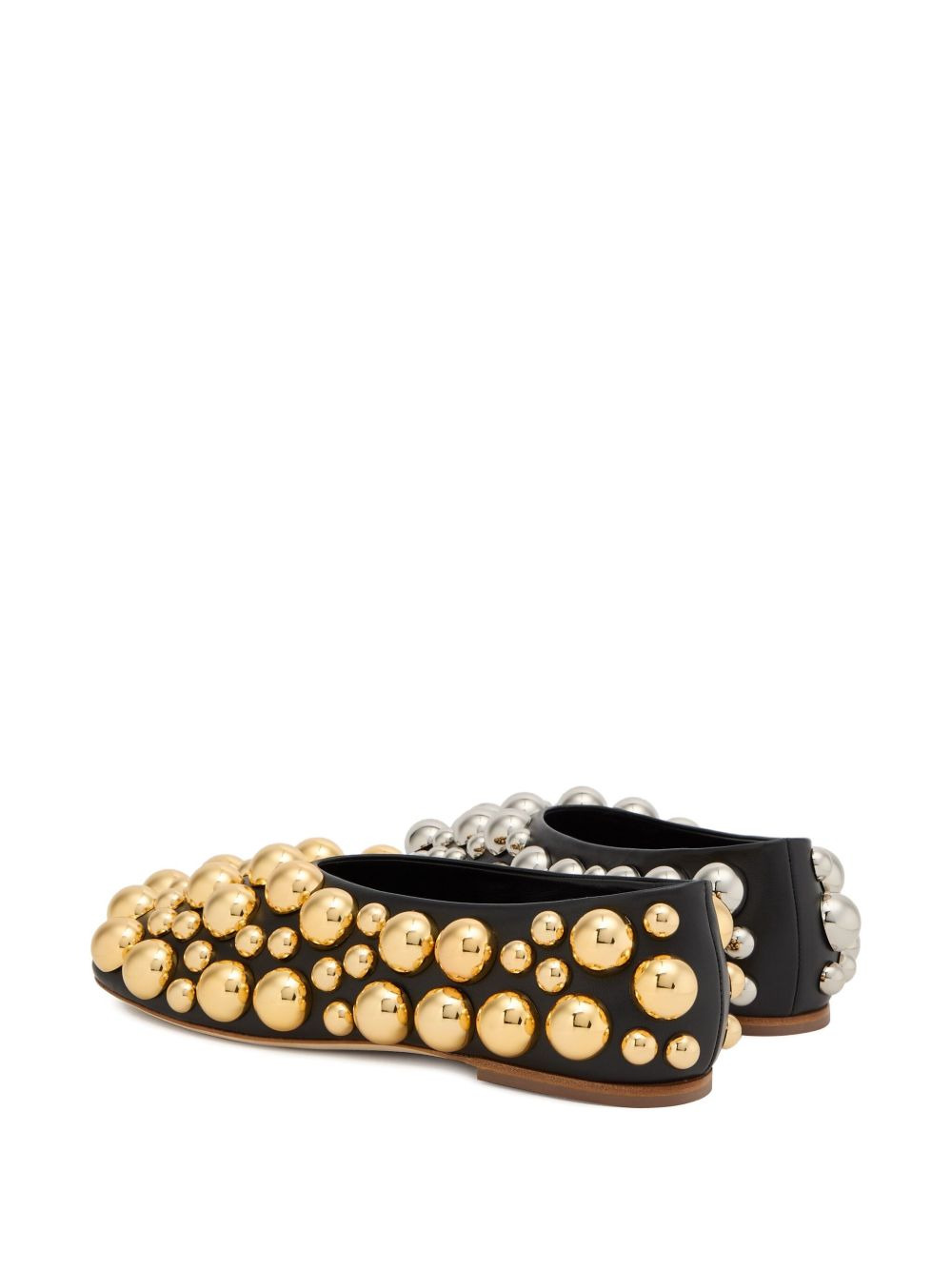 Dora stud-embellished flat pumps - 2