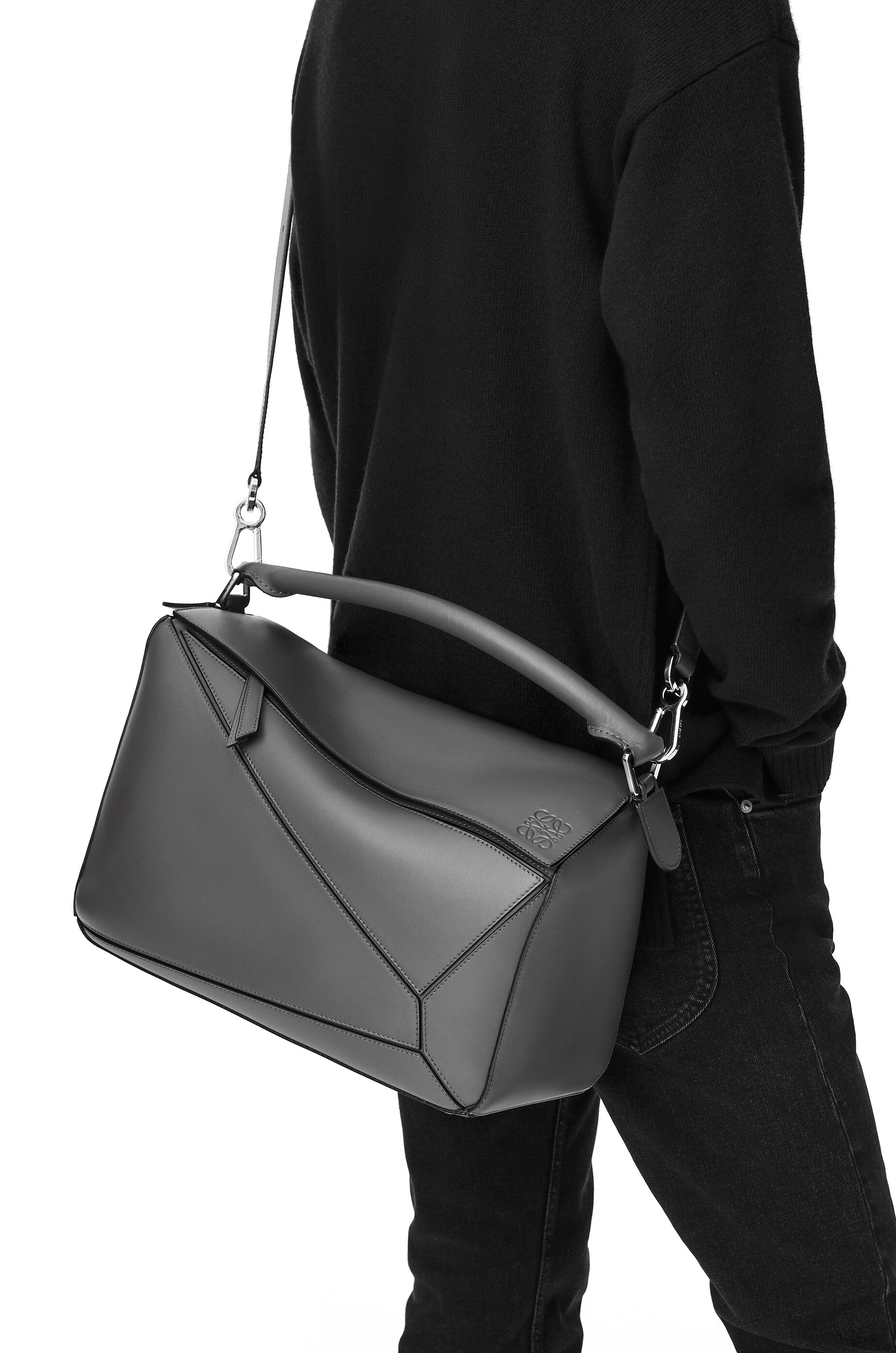Large Puzzle bag in grained calfskin - 2