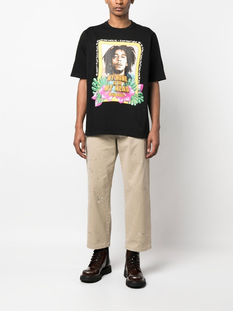 DSQUARED2 graphic-print crew-neck T-shirt outlook