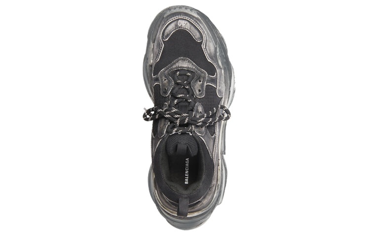 (WMNS) Balenciaga Triple S Sneaker 'Faded Black' 524039W3CN31000 - 4