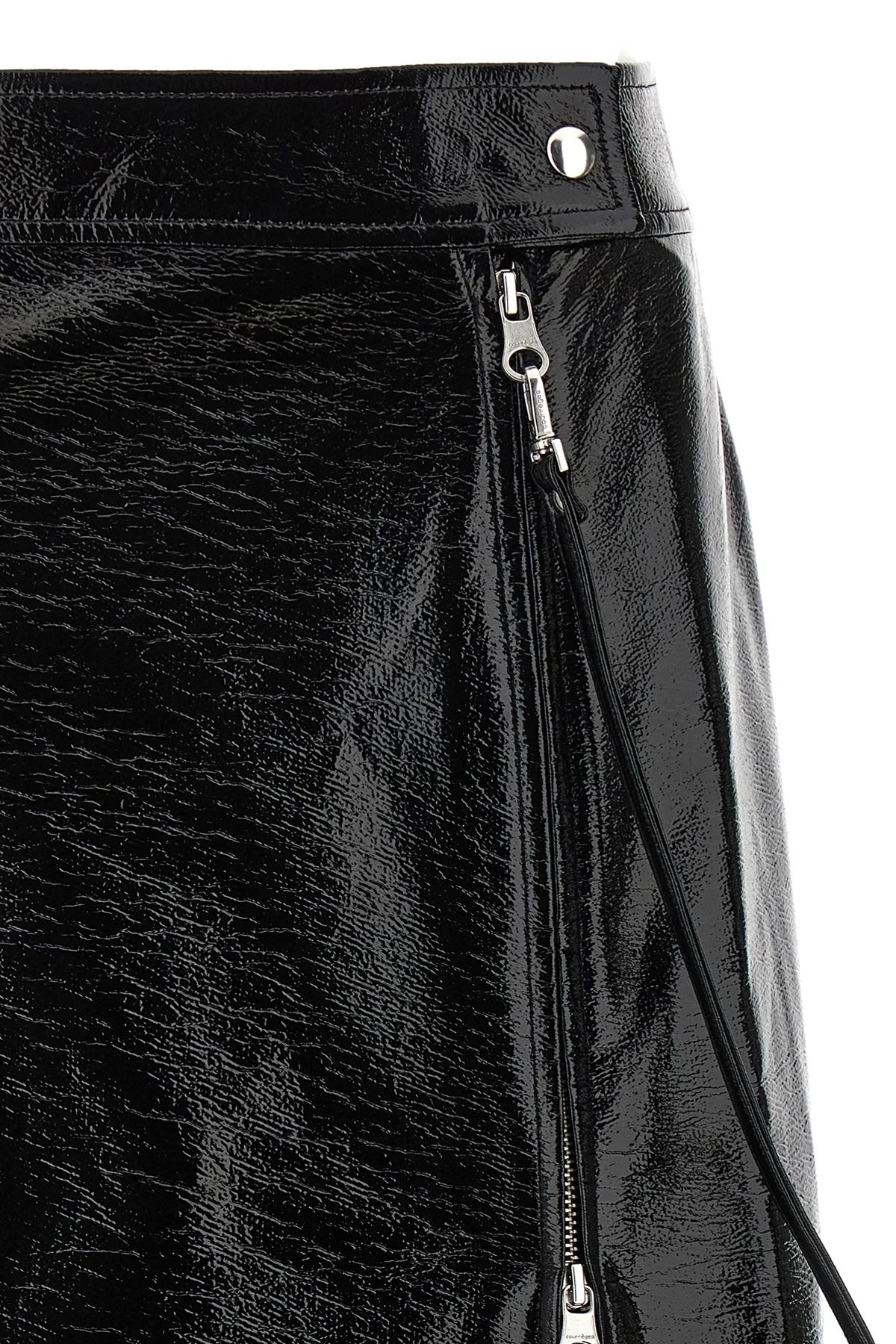 'Zipped Vinyl' skirt - 3
