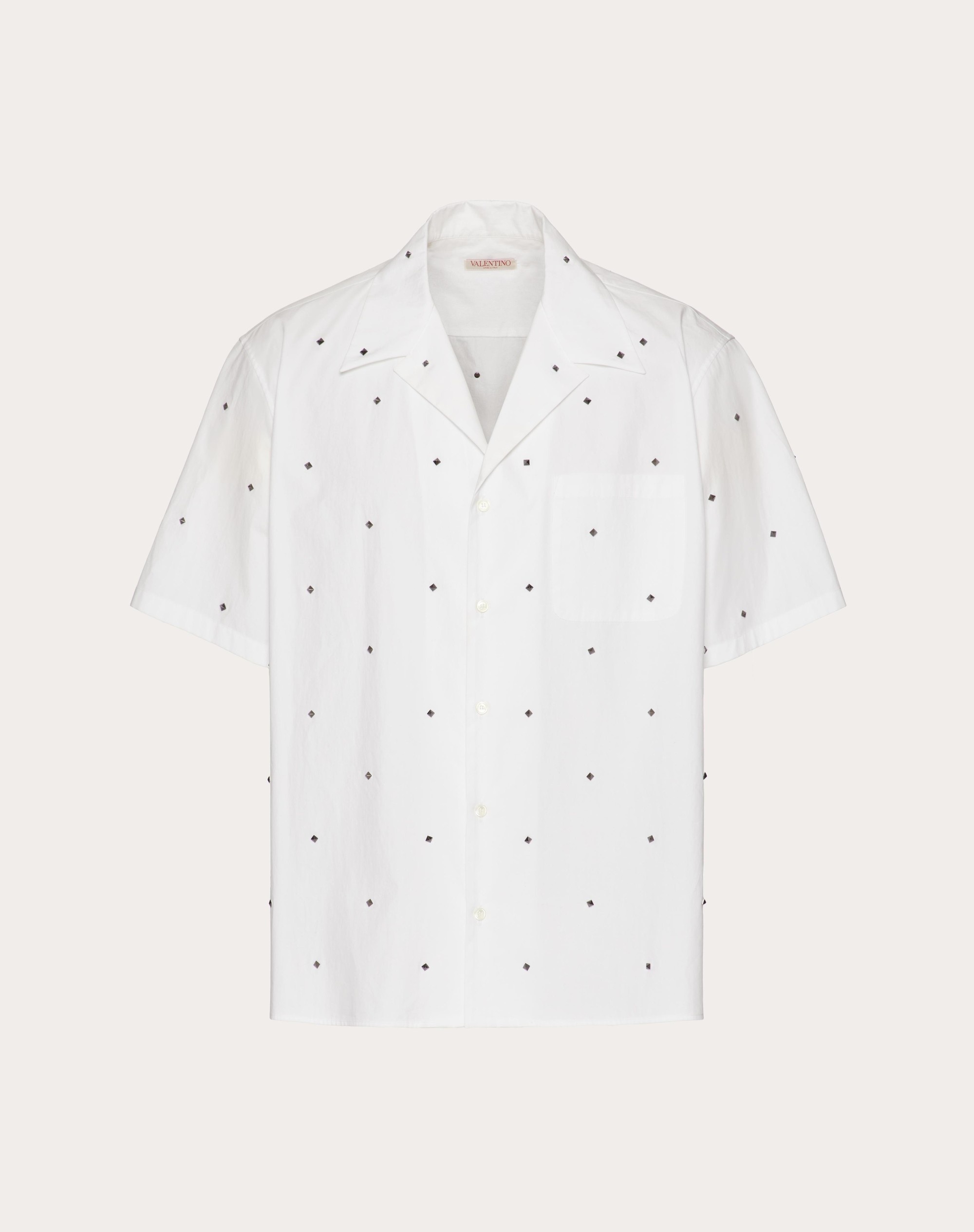 ALL OVER ROCKSTUD SPIKE COTTON SHIRT - 1