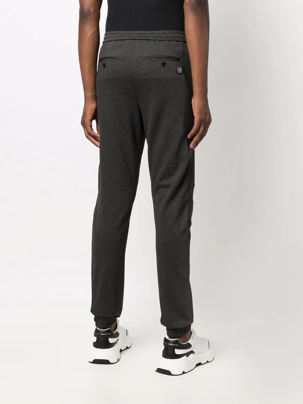 drawstring-waist track pants - 4