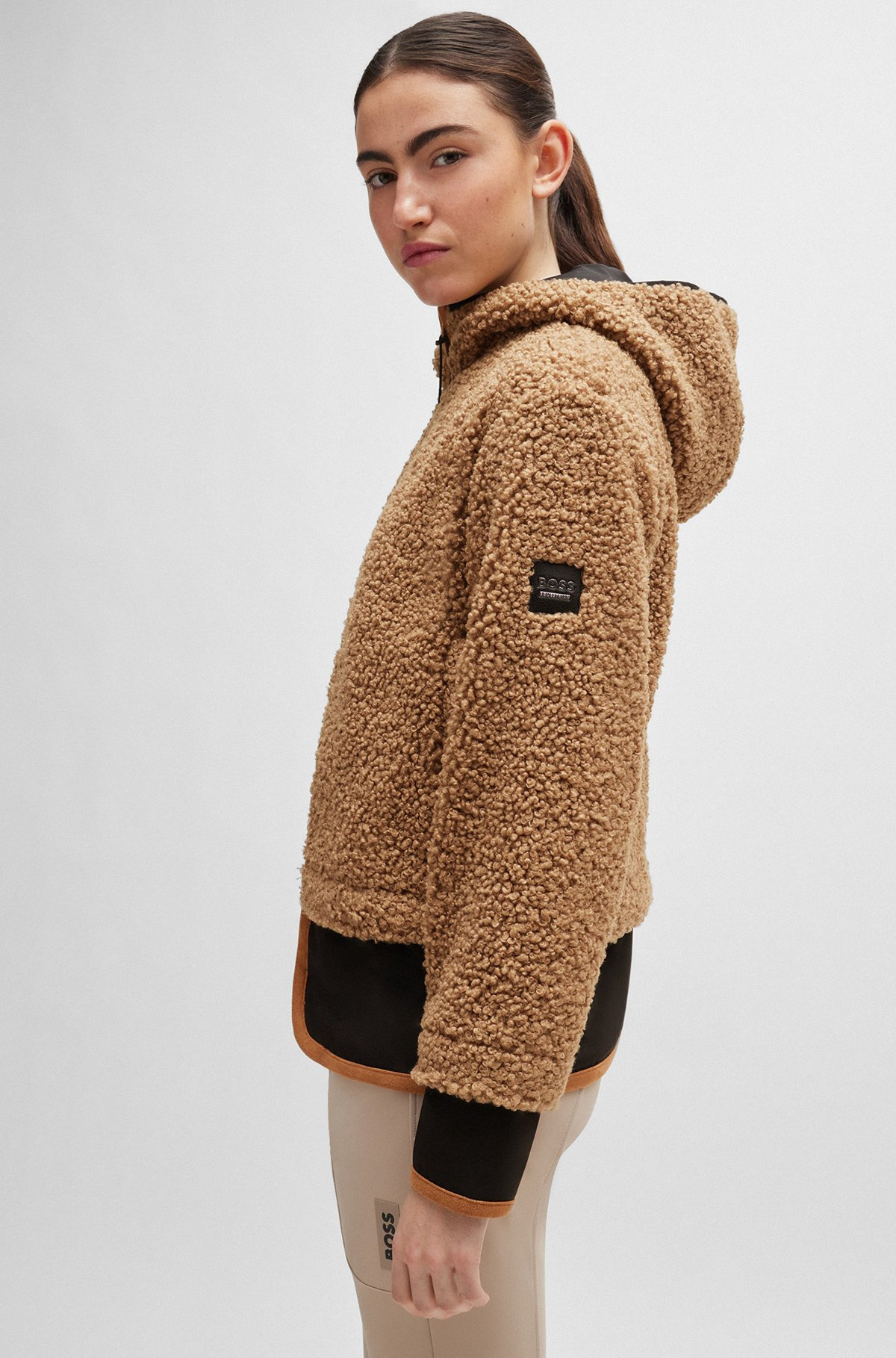EQUESTRIAN HYBRID HOODED TEDDY JACKET - 6