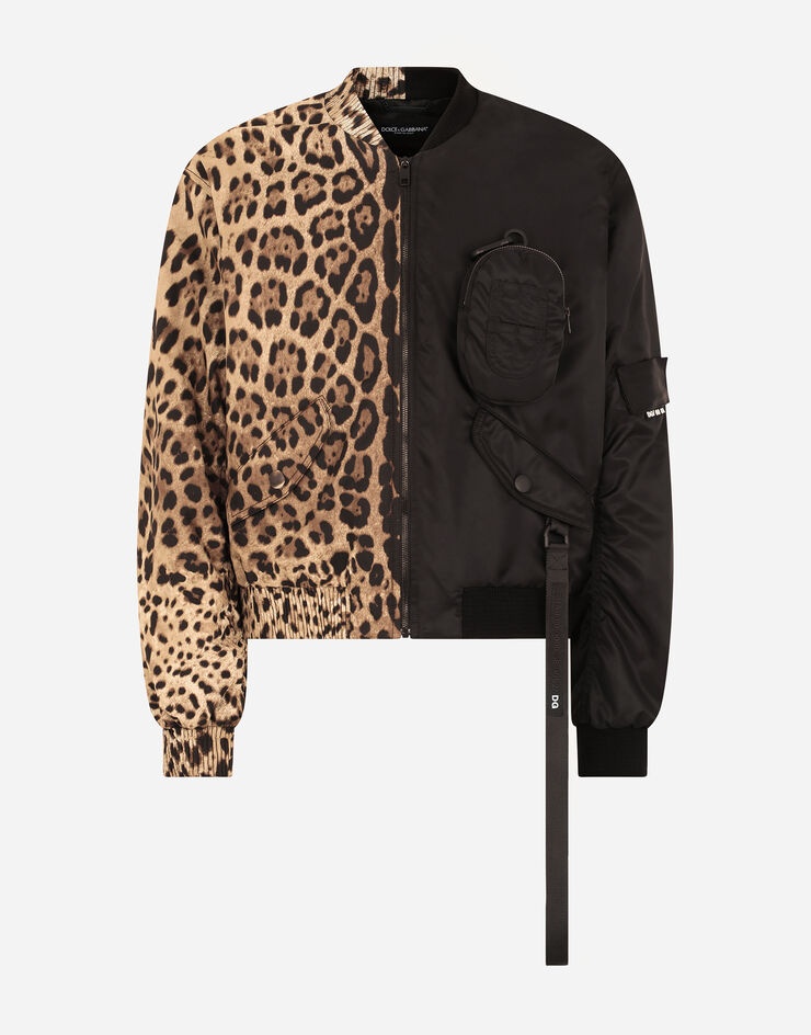 Leopard-print cotton and nylon jacket - 3