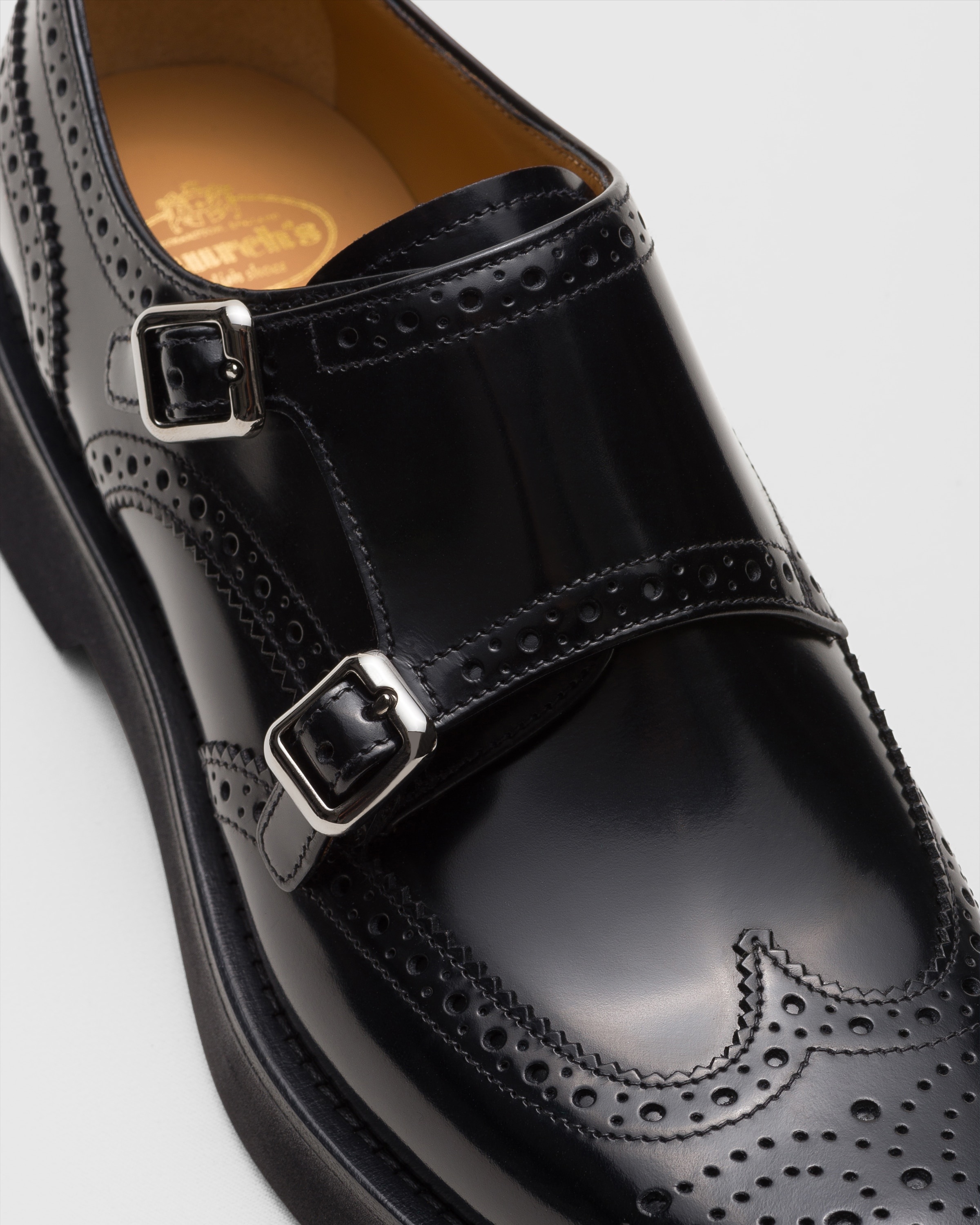 Polished Fumé Monk Strap - 3