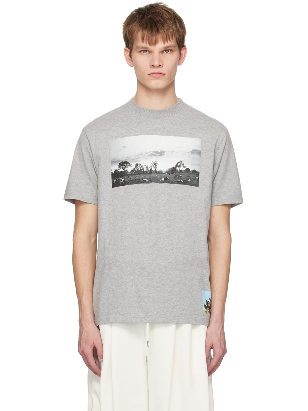 Gray Graphic T-Shirt - 1