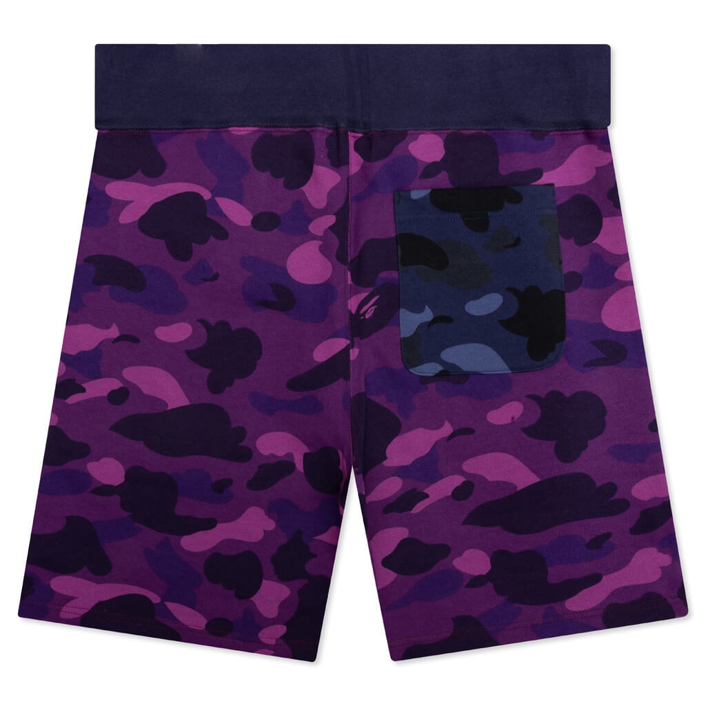 CRAZY CAMO SHARK SWEAT SHORTS - RED - 2