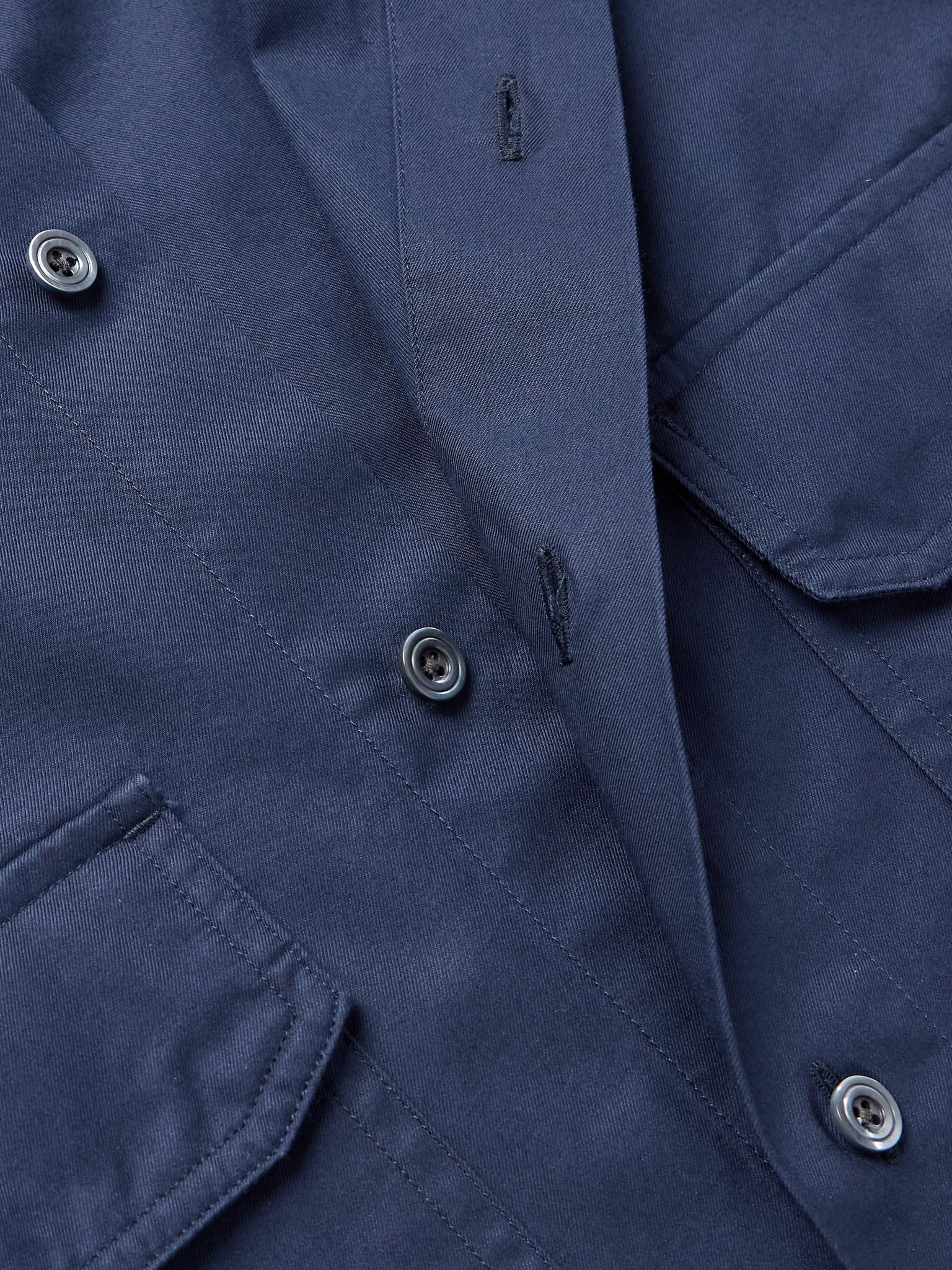 Cotton-Twill Shirt Navy - 5