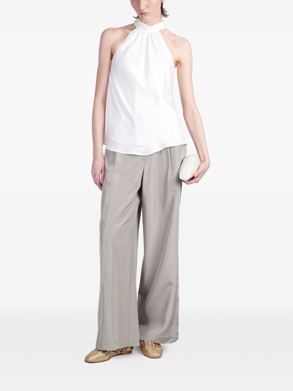 pleat-detailing trousers - 2