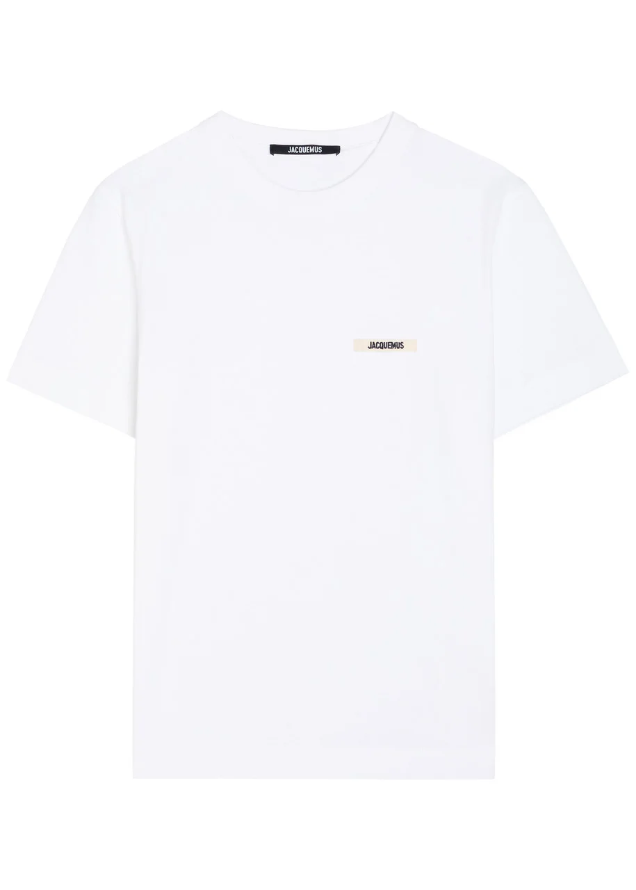 Jacquemus Le T-shirt Gros Grain Logo Cotton T-shirt - 1