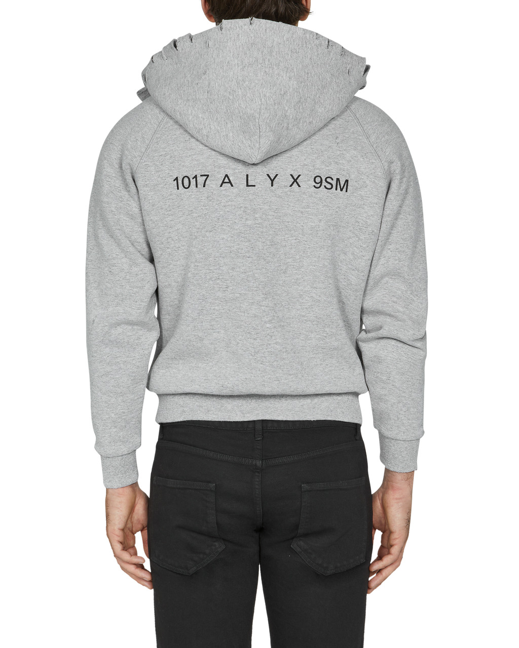 DISTRESSED HOODIE SWEATSHIRT - 5