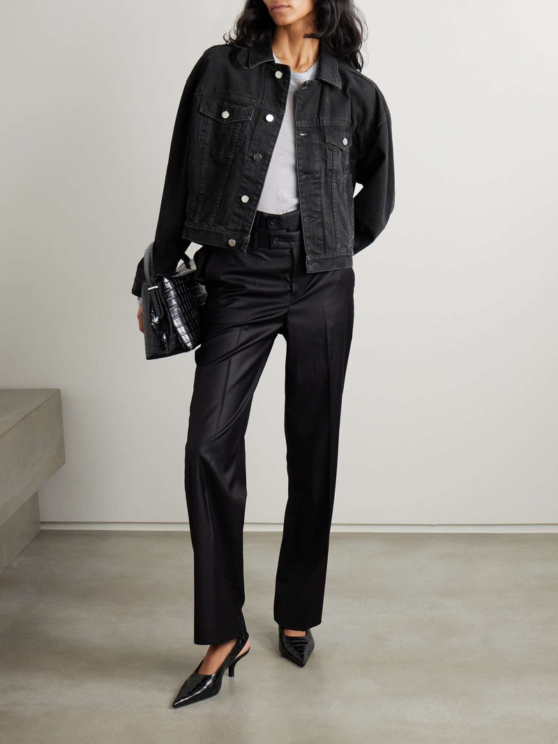 Loulou de Saison Dave denim jacket Dark gray outlook