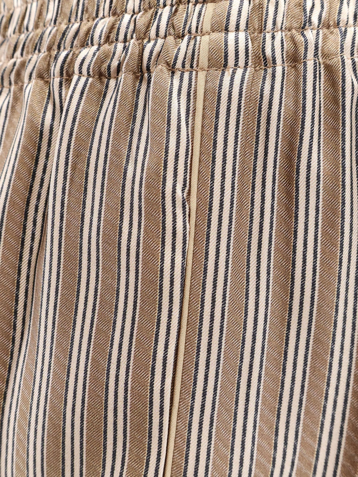 Max Mara Women Ladino Striped Silk Trousers - 3