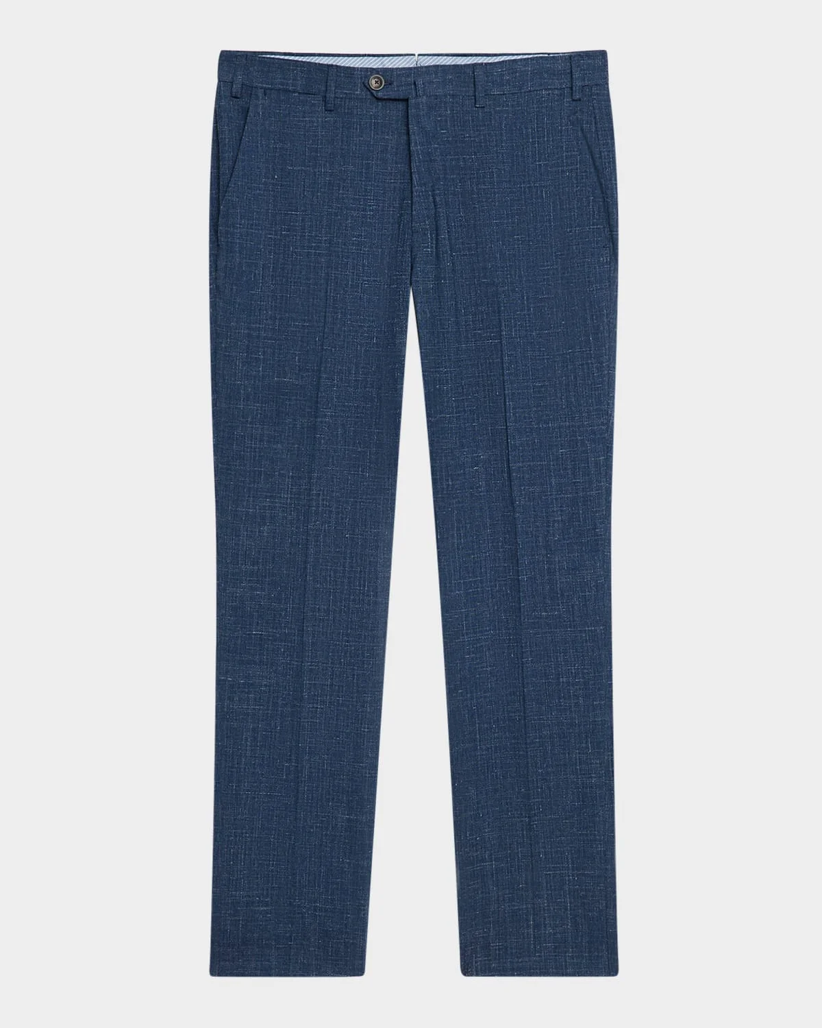 Men's Textured Flat-Front Dress Pants - 1