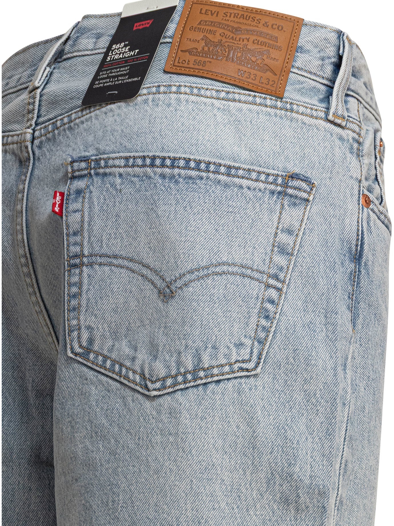 Levi's 568 Loose Straight - Baby Blue Essentials - 4