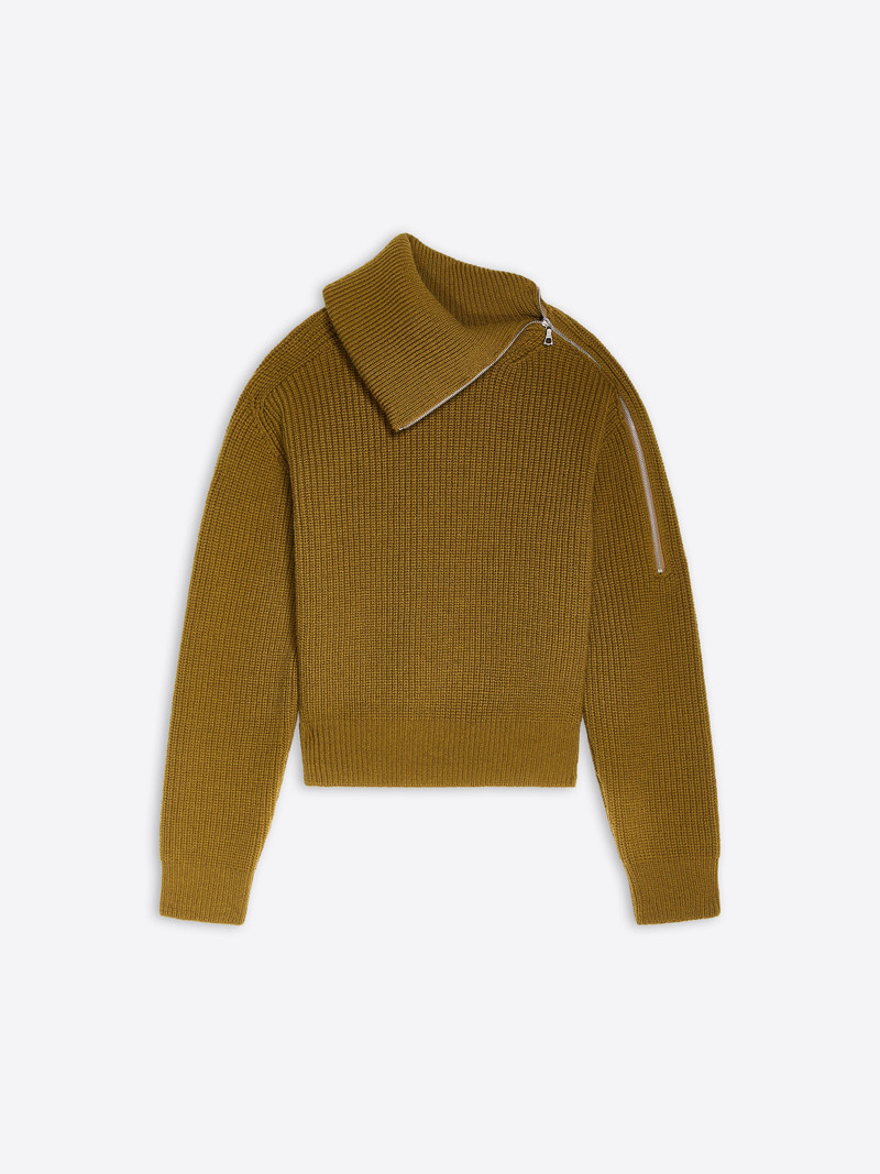 ZIPPED WOOL SWEATER 1