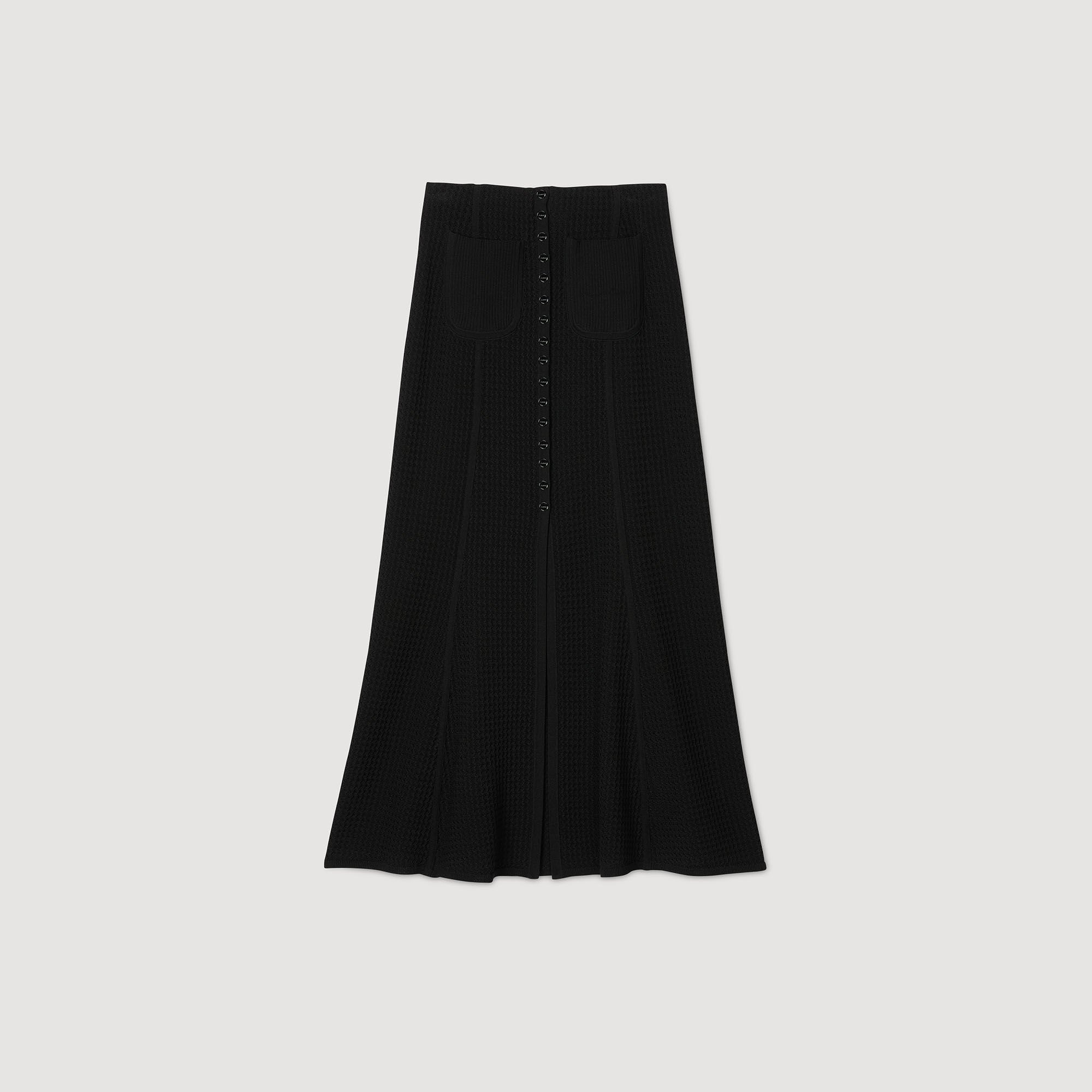 MAXI DECORATIVE KNIT SKIRT - 6