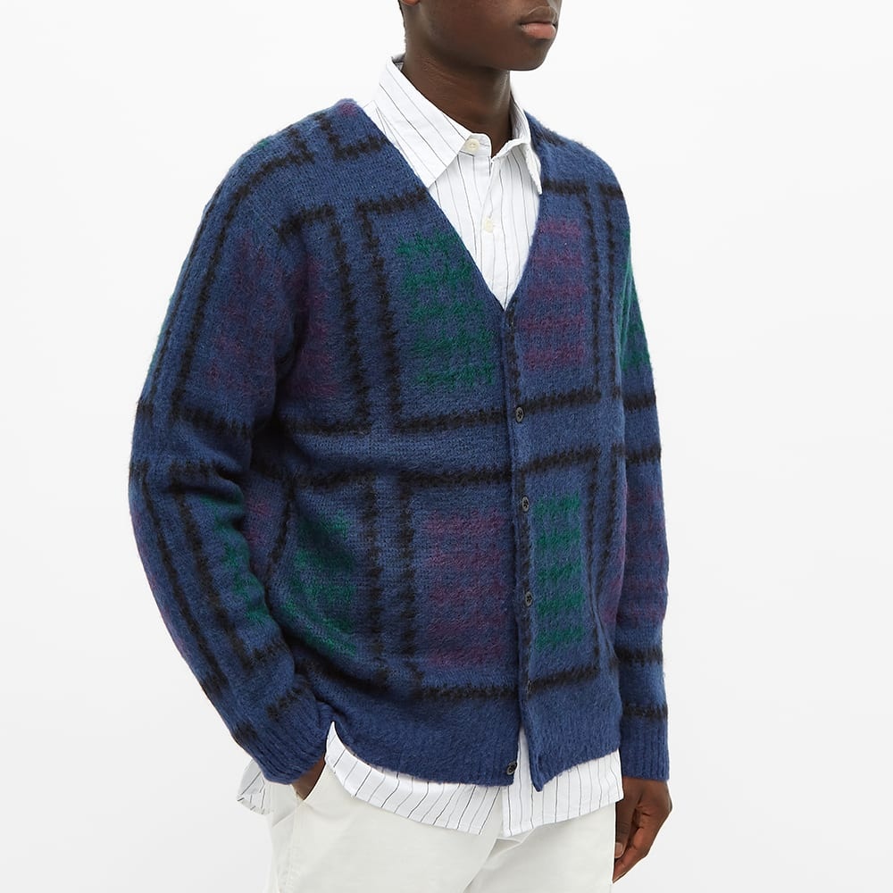 Beams Plus Double Jacquard Cardigan - 3