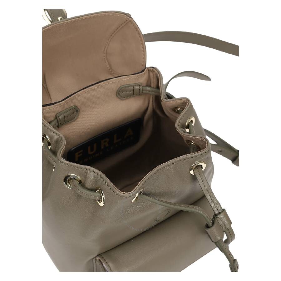 Furla Mini Leather Flow Backpack - 3