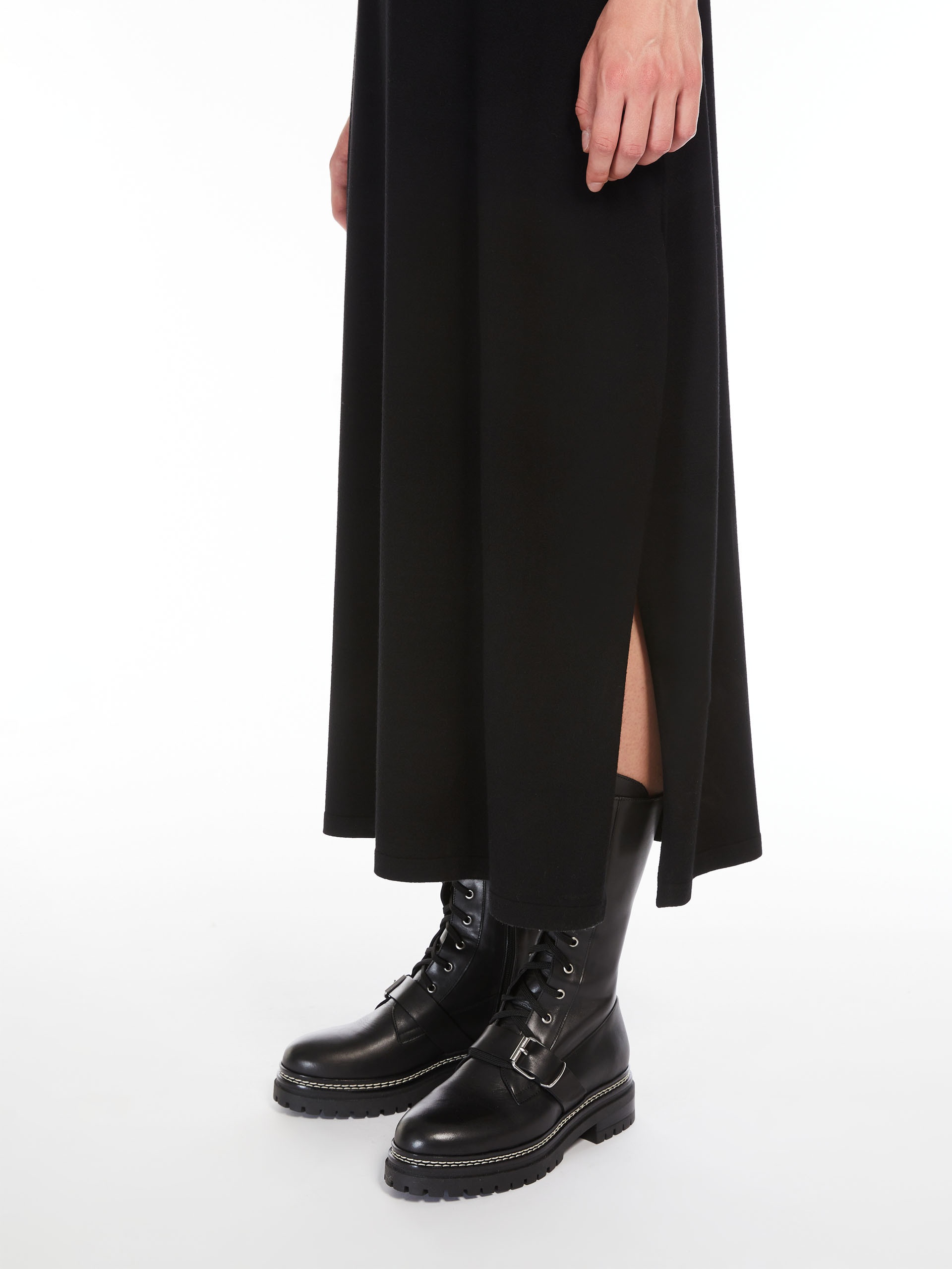 UNISONO Sleeveless stretch viscose dress - 5