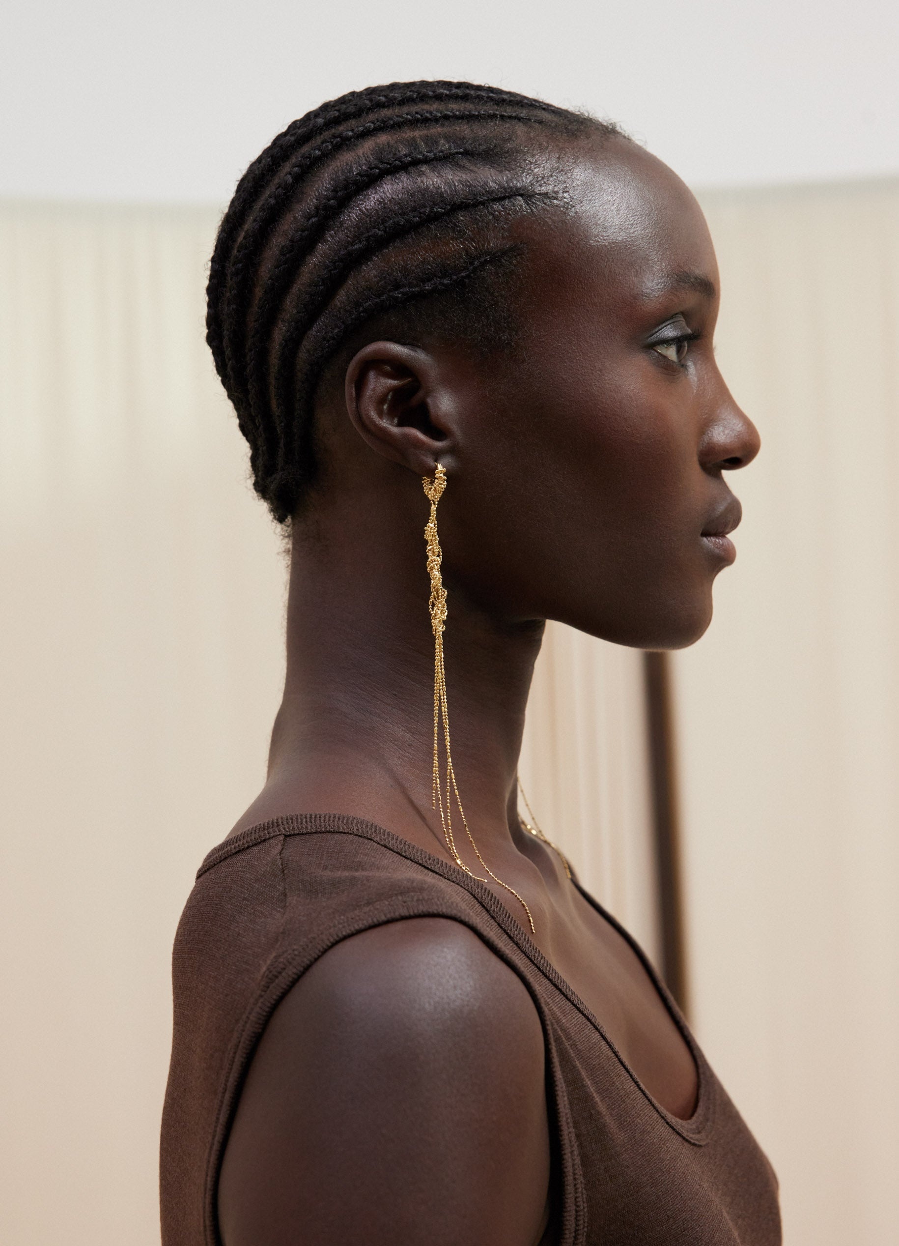 TANGLE LONG EARRINGS - 4