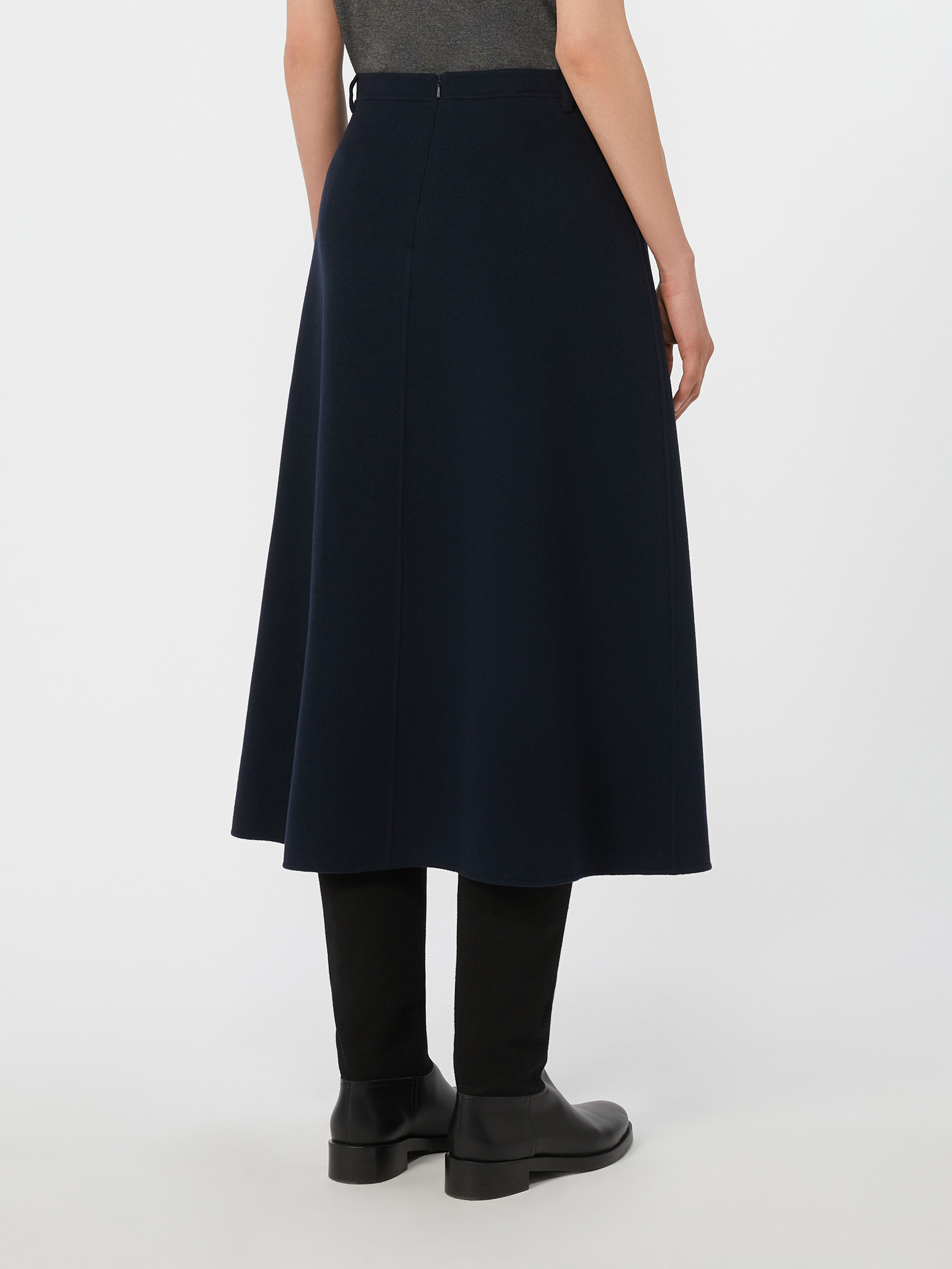 GLORIA Flared wool skirt - 4