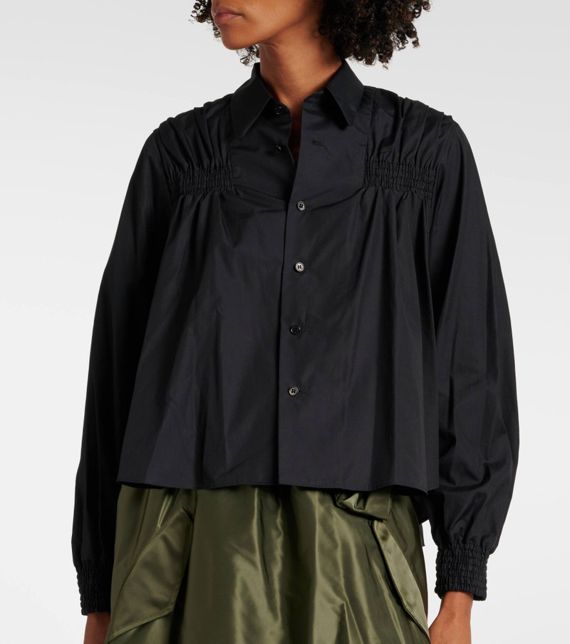 Shirred cotton shirt 4