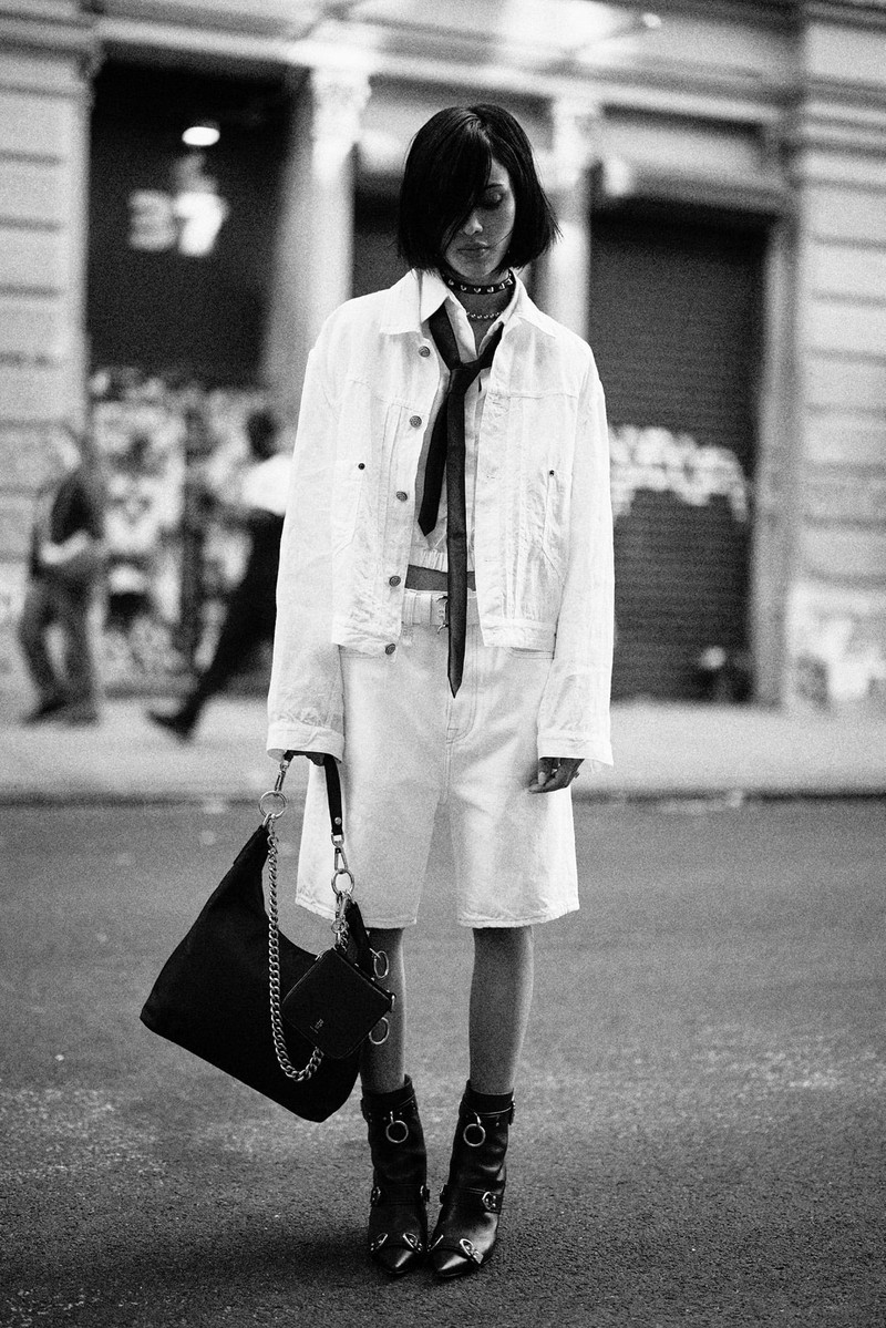 R13 RELAXED PLEATED TRUCKER JACKET outlook