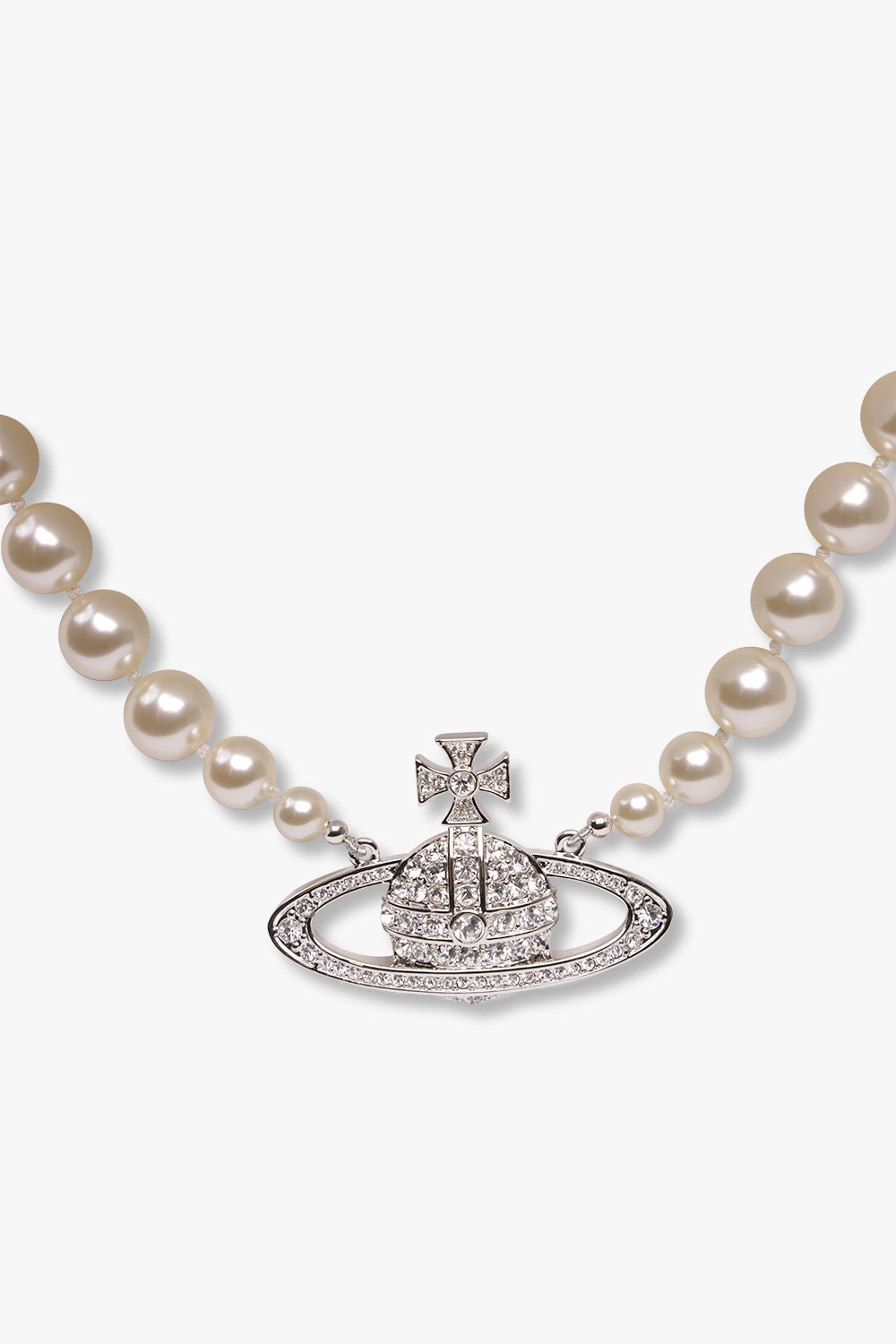 PEARL BAS RELIEF CHOKER | SILVER - 2