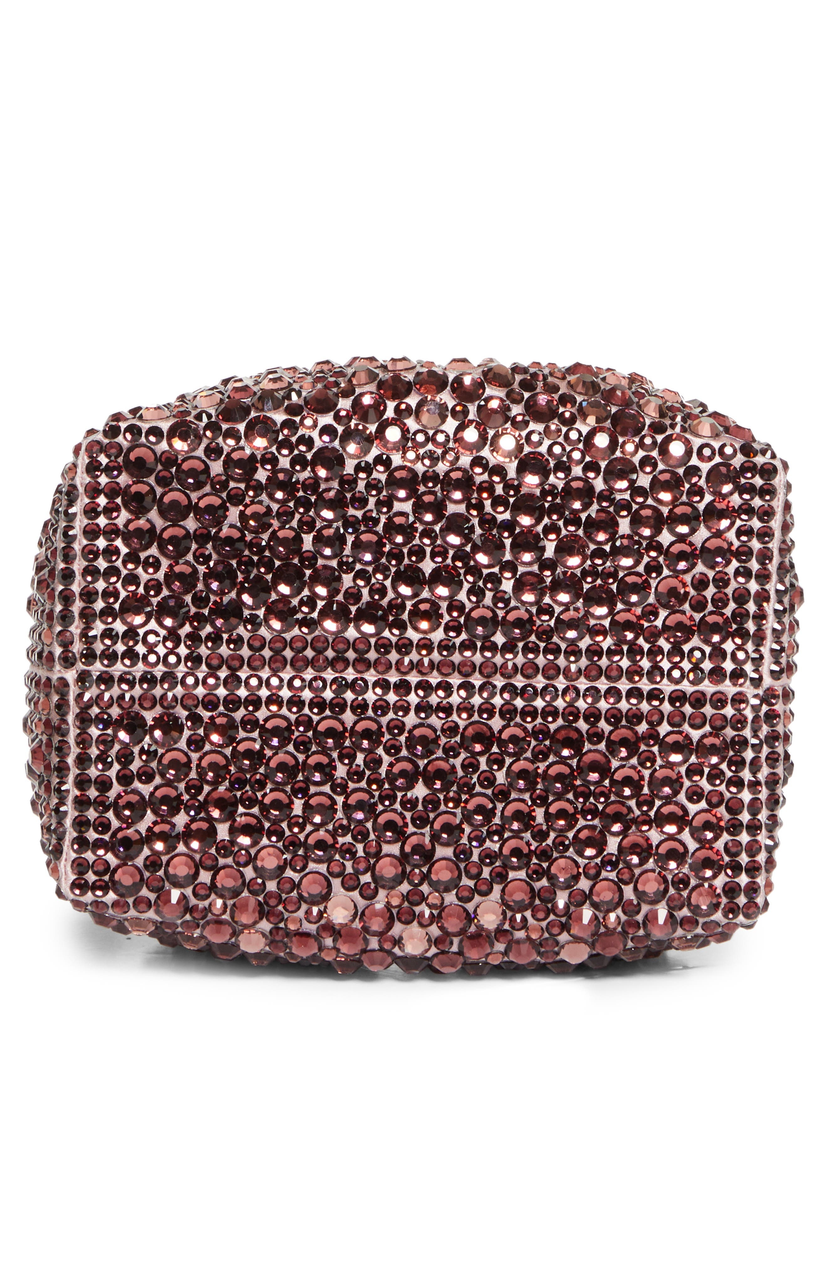 Jimmy Choo Bon Bon Crystal Embellished Pouch in Silky Blush Mix/Light Gold at Nordstrom - 7